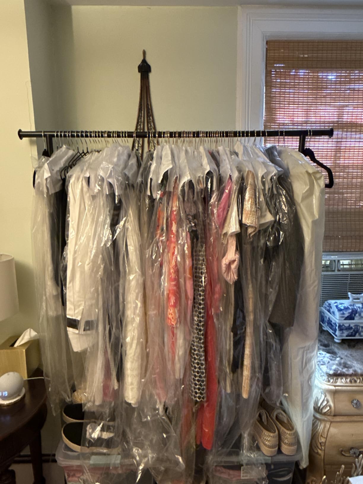 HOKEEPER Clothing Rack Gold Clothes Rack Heavy Duty Garment Rack for Hanging Clothes 525LBS Commercial Clothing Racks with Wheels for Bedroom, Laundry, Balcony, Living Room 22