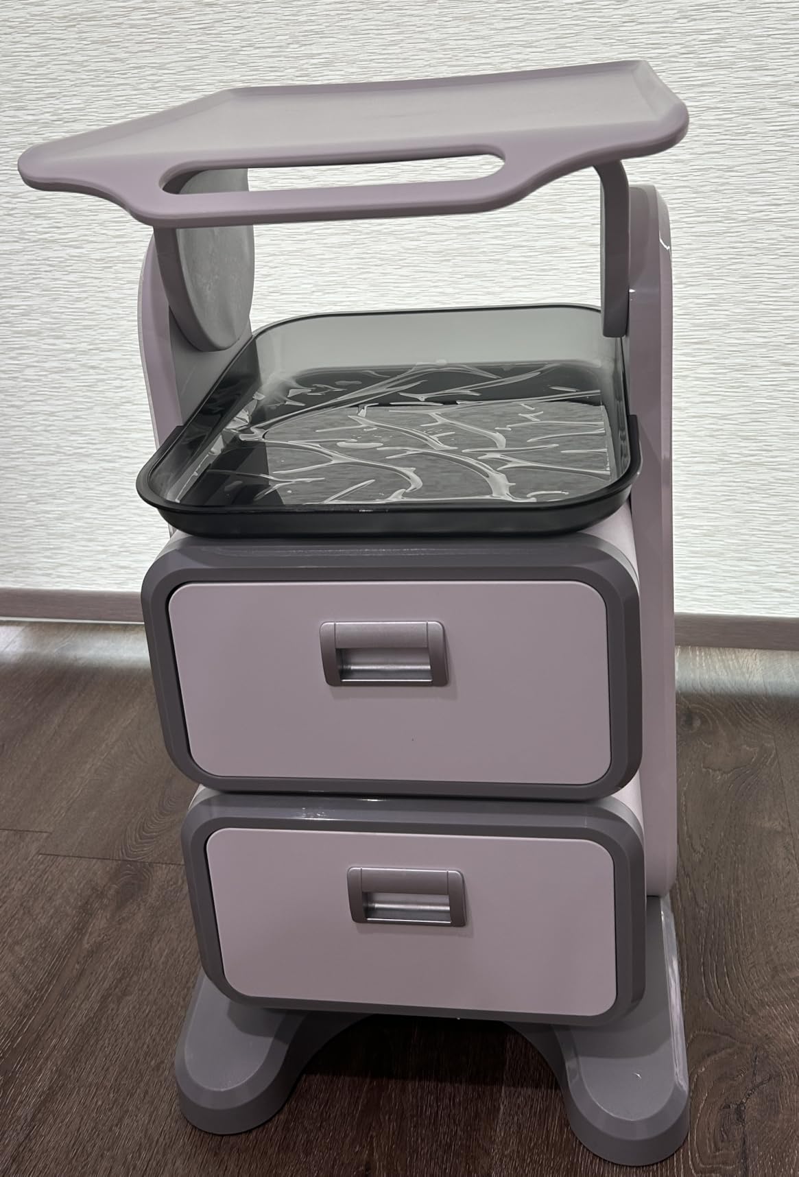 Medical Trolley Mobile Ultrasound Cart 135 LBS Load Storage Cart | Utility Carts with 4 Silent Wheels Tray, Medical Trolley with Drawer, For Hospital Dental Clinic Beauty Salon Office Home customer photo 2