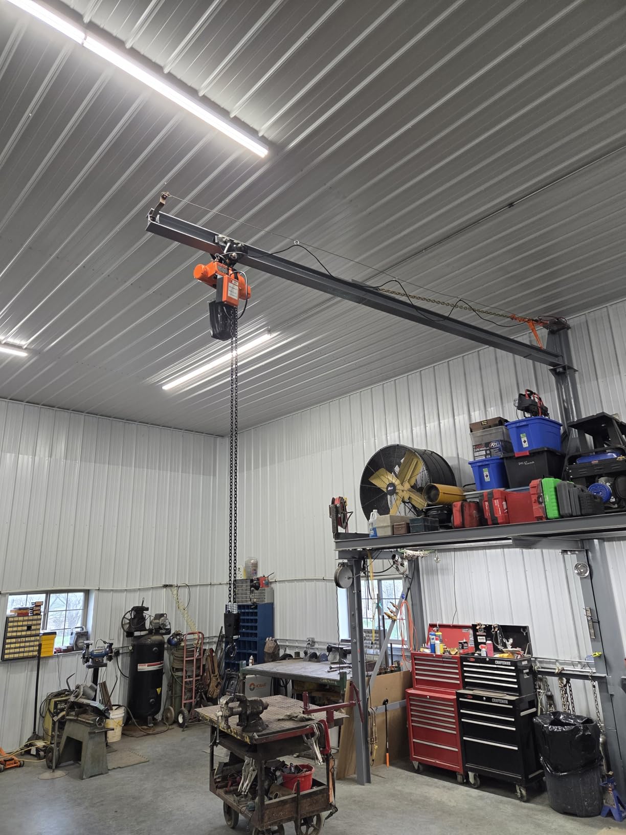 VEVOR Electric Chain Hoist 2200 lbs 20 ft Lift Single Phase Overhead Crane, with Chain, 328 ft Wireless & 15 ft Wired Remote Control, 110V, Copper Motor, Emergency Stop for Garage, Workshop, and Home customer photo 1