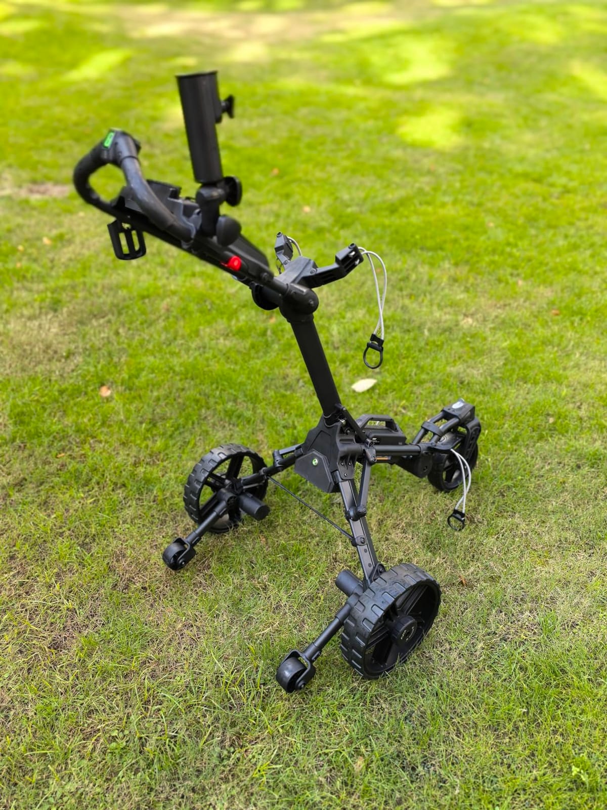 KVV Electric Golf Push Cart with Remote Control, Super Compact and Lightweight Electric Golf Cart,Smallest Folding Size Electric Golf Cart, Suitable for All Terrains, and （Charcoal） customer photo 1