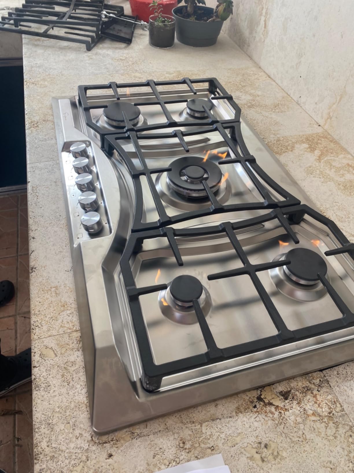 Empava 30-Inch Gas Cooktop, 5 SABAF Burners, Ion Ignition Stainless Stove customer photo 1