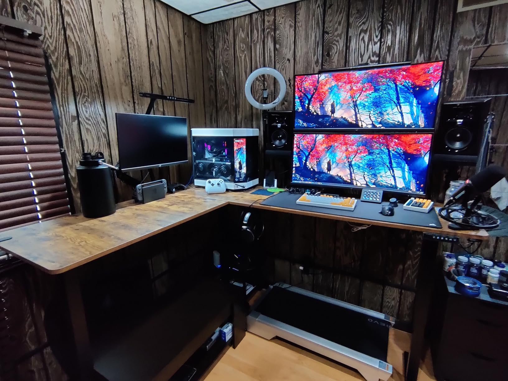 VIVO Real Bamboo 75 x 63 in Corner Standing Desk, DESK-E3CTBO-75 customer photo 2