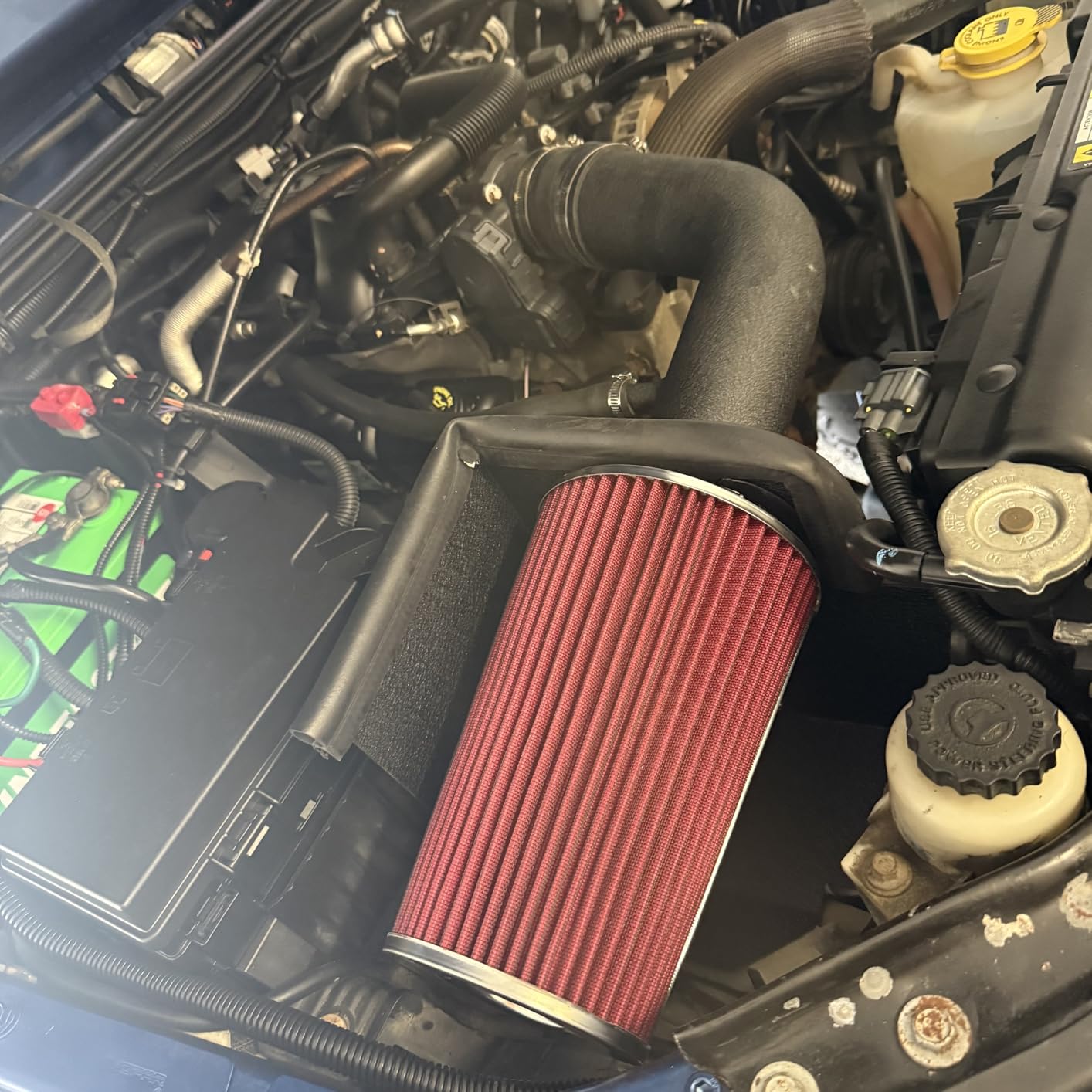 Cold Air Intake for 2007-2011 Jeep Wrangler JK | 3.8L - 10554 | High Flow Air Filter Included. Boost HP & Optimize Throttle Response Reference Part Number 10554, 77-1553KP, 10554PF customer photo 1