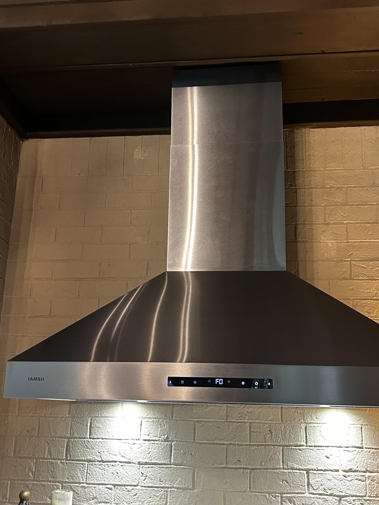 Wall Mount Range Hood 48 Inch, 1200 CFM Ultra Powerful Commercial Vent Hood for Large Kitchen with Remote/Gesture/Touch Control, Ducted 4-Speed Stainless Steel Kitchen Hood with 4 LED Lights customer photo 2