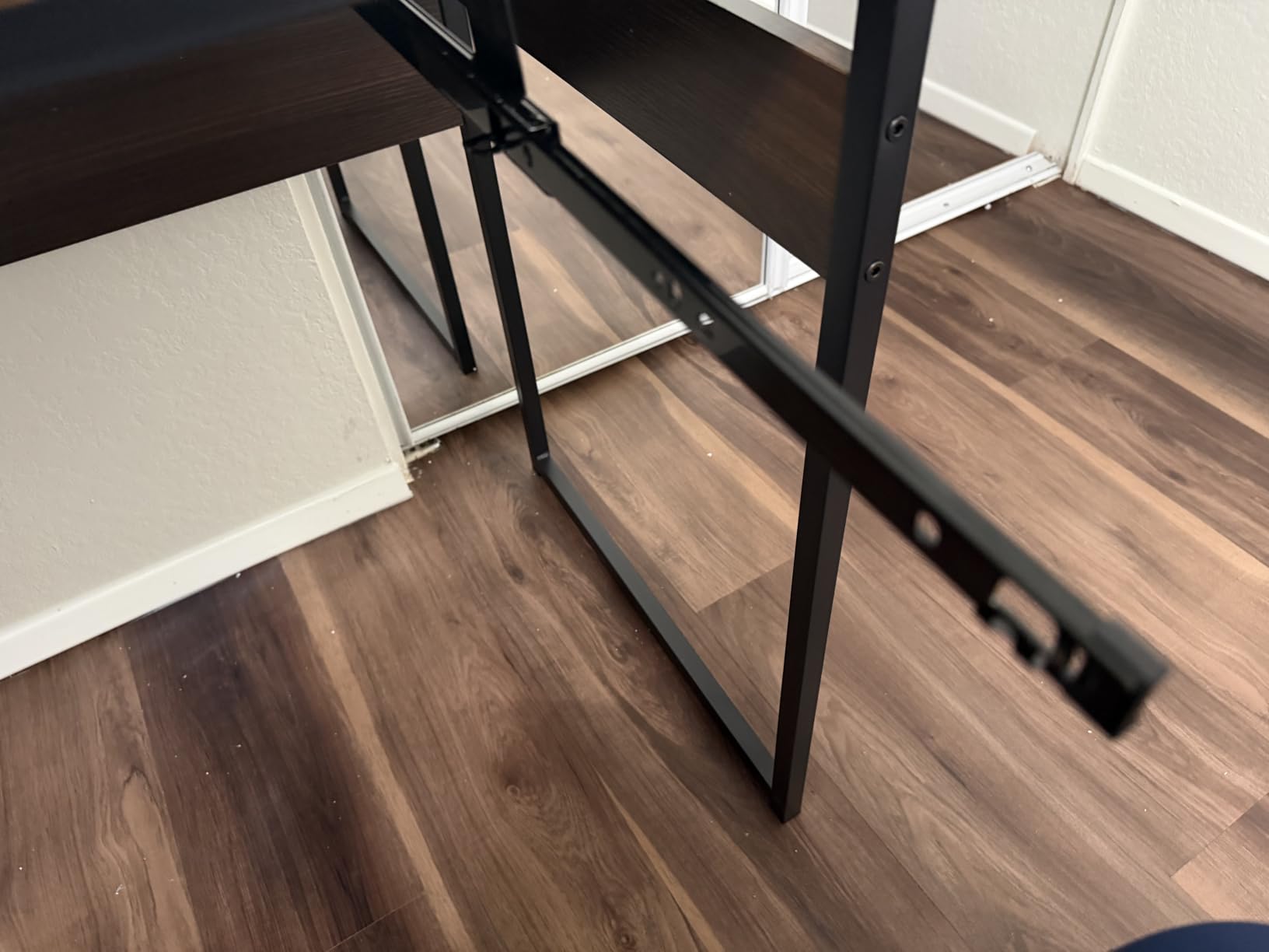 Bestier 48” Computer Desk with Drawers, Office Desk with Storage, Industrial Wood Writing Desk with File Drawer, Keyboard Tray & 2 Hooks for Home Office & Studio, Cherry customer photo 2