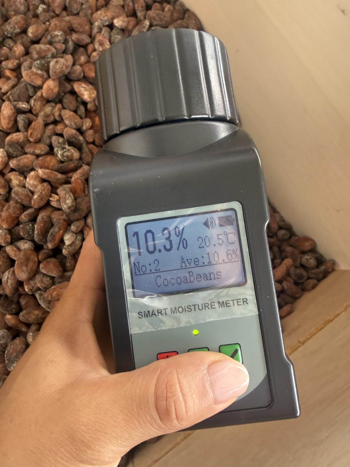 Grain Moisture Tester Portable Cup-Type Meter for 25 Grains Including Wheat, Corn, Coffee, High Precision with Temperature Compensation, Data Storage, for Farmers Food Processors & Traders - GOYOJO customer photo 1