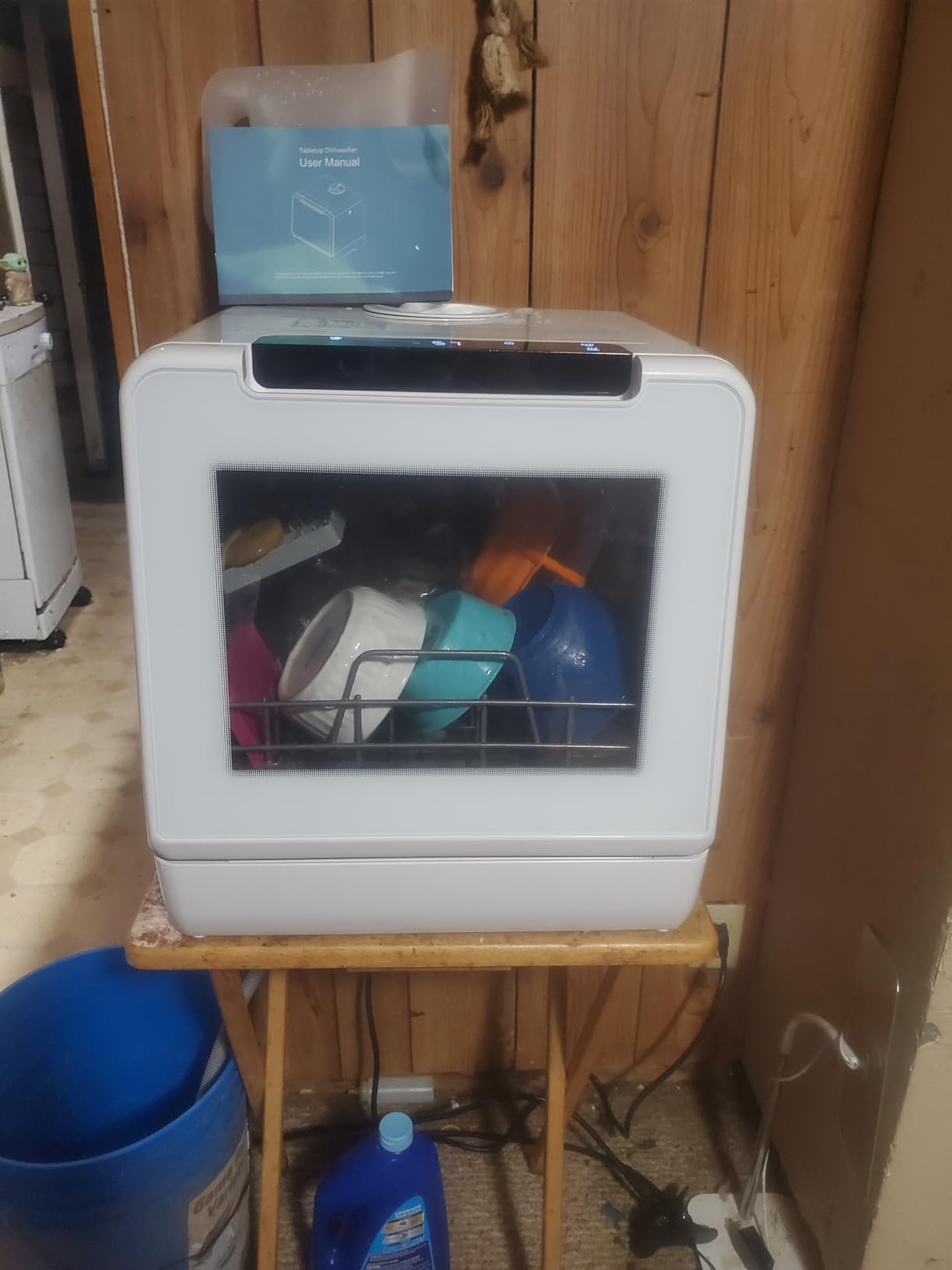 EUHOMY 8-Program Countertop Dishwasher with 5L Tank, 167°F, 40dB, No Hookup customer photo 1