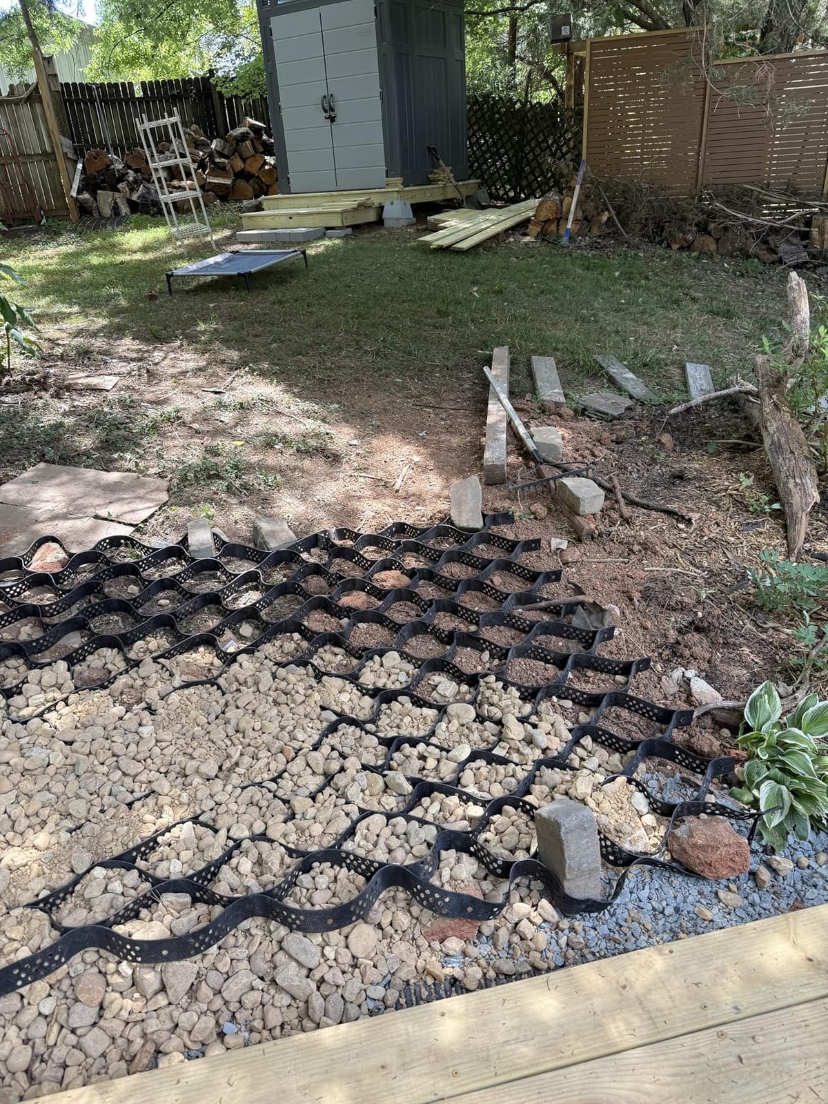 VIVOSUN 3'' Depth Ground Grid, 6.5x17 ft, High-Density HDPE Geo Cell customer photo 2