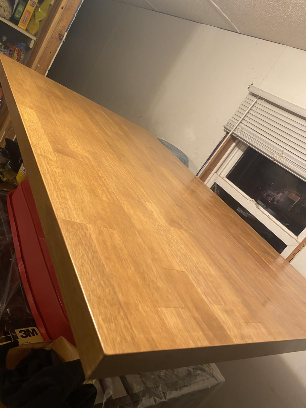 ARIEL 96 x 25 x 1.5 Hevea Unfinished Butcher Block Countertop, Solid Wood Butcher Block Table Top for DIY Workbench Top, Dining Table Top, Kitchen Island Top customer photo 2