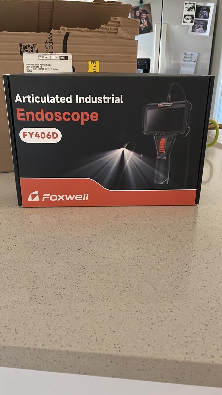 FOXWELL Y400 220° 2-Way Articulating Borescope, 0.24in Ultra-Slim Endoscope customer photo 2