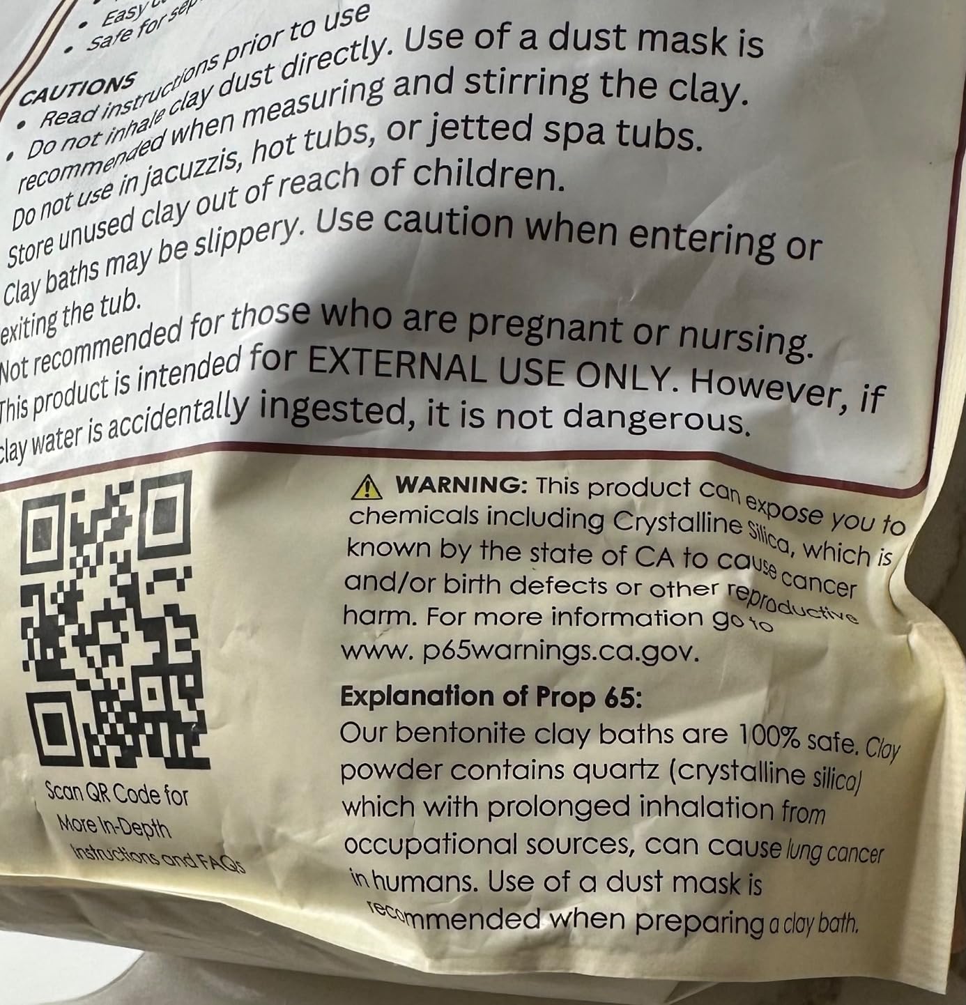 Blessed Earth Detox Clay Bath, 100% Pure Sodium Bentonite Therapeutic Grade – Cleansing and Purifying, by Evenbetternow LLC, Sample Size 1 lb (16 oz) customer photo 1
