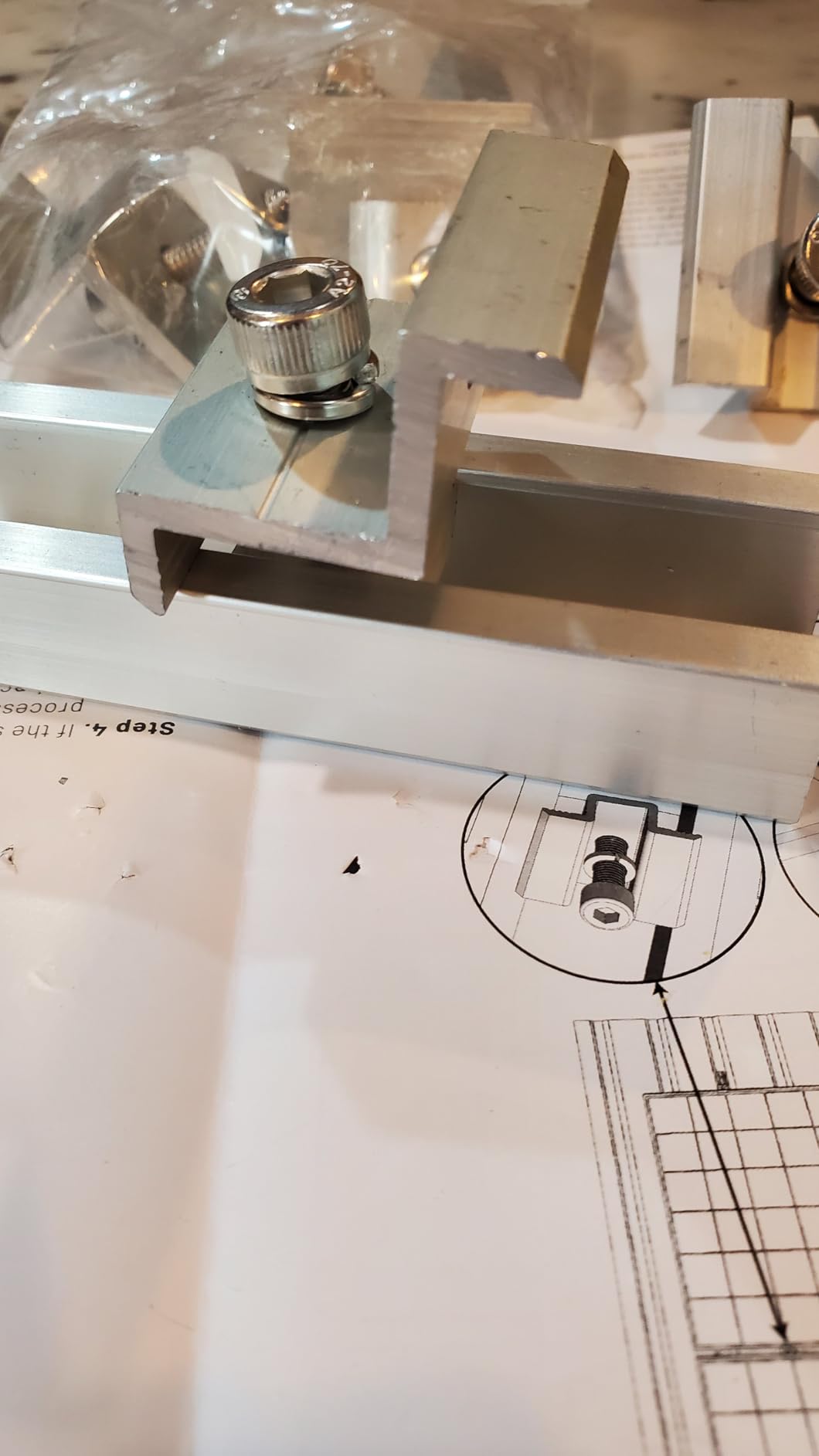 Solar Panel Mounting Brackets, Roof Mount Kit, 4pcs in A Row Assembly customer photo 1
