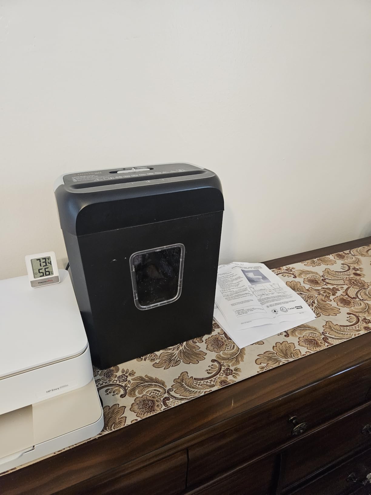 Bonsaii 6-Sheet Cross Cut Paper Shredder for Home, 3.4 Gal Bin customer photo 1