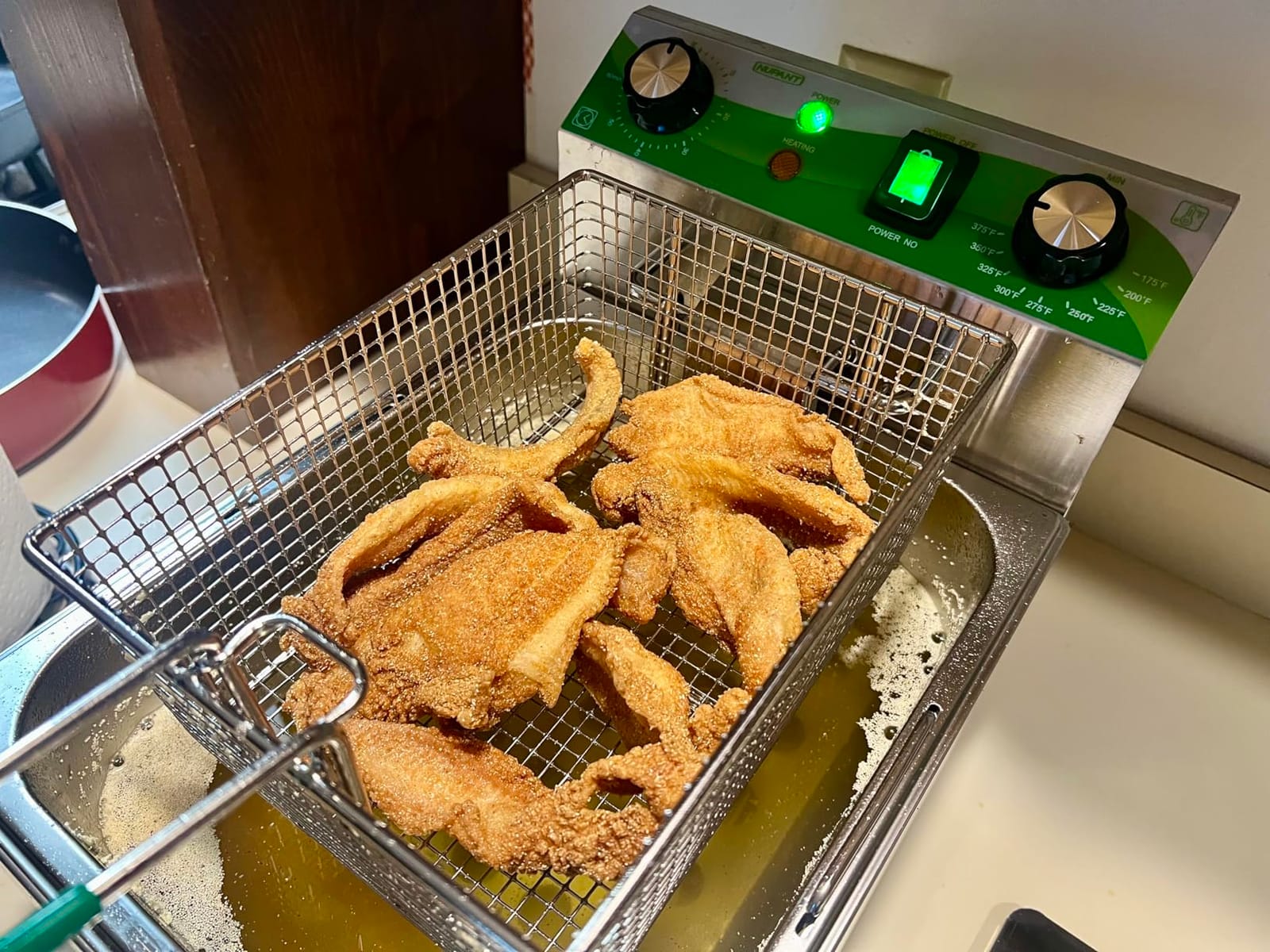 NUPANT 20L/21.2QT Commercial Deep Fryer with Timer Dual Tank Electric Countertop Fryer with Double Baskets and Lids, Temp Control, 3400W/110V Stainless Steel Large Deep Fryer for Restaurant Kitchen customer photo 1