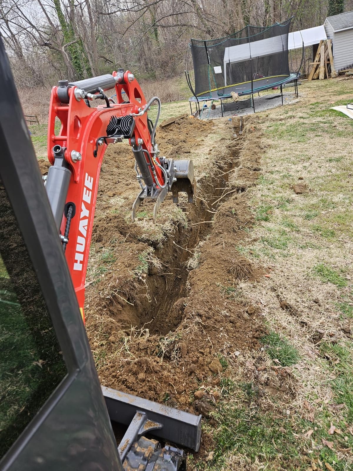 1.2 Ton Mini Excavator, 13.5HP Compact Digger with Canopy Shelter customer photo 1