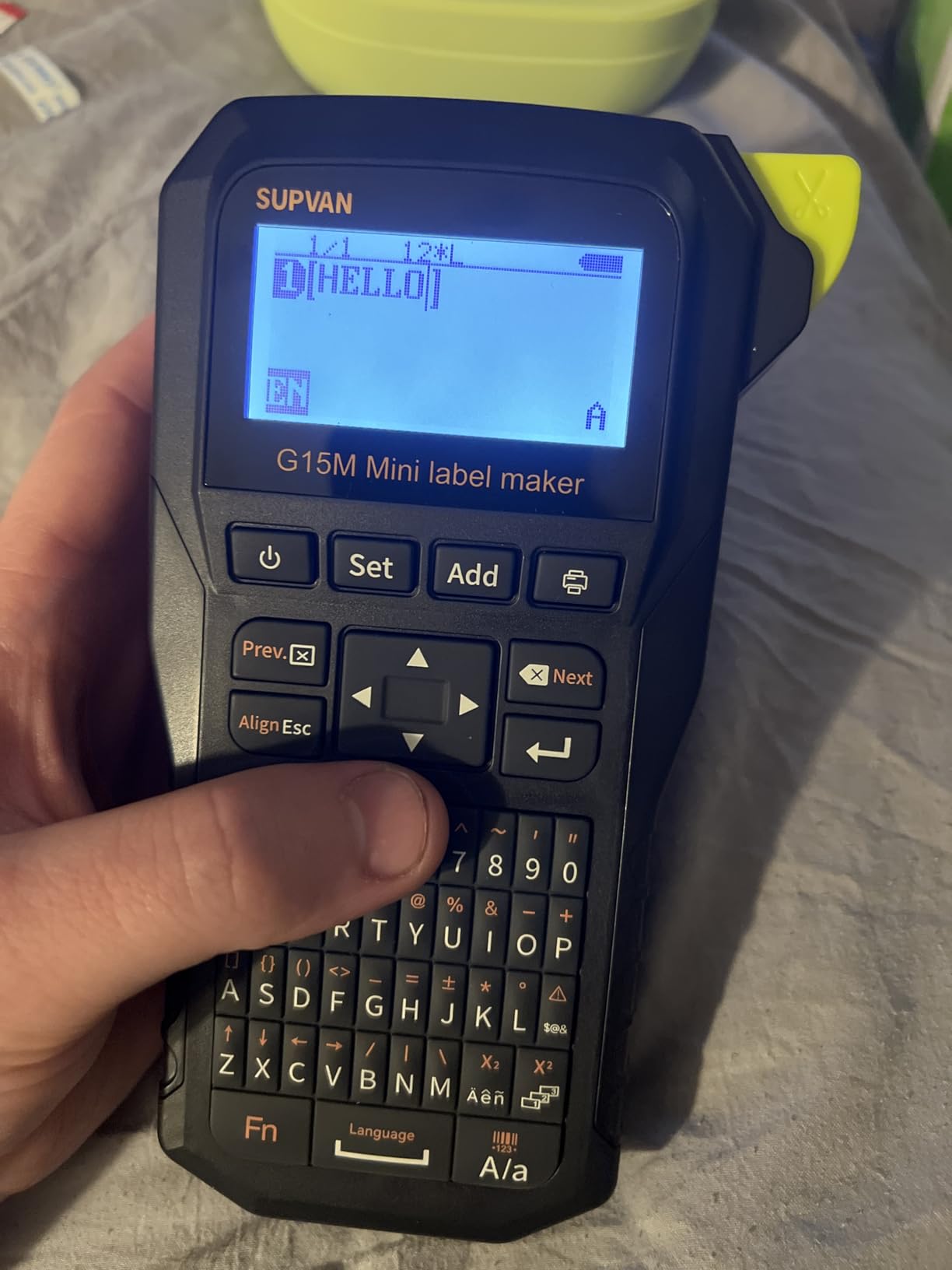 SUPVAN G15M Mini Portable Label Maker Machine with Heat Shrink Tube customer photo 2