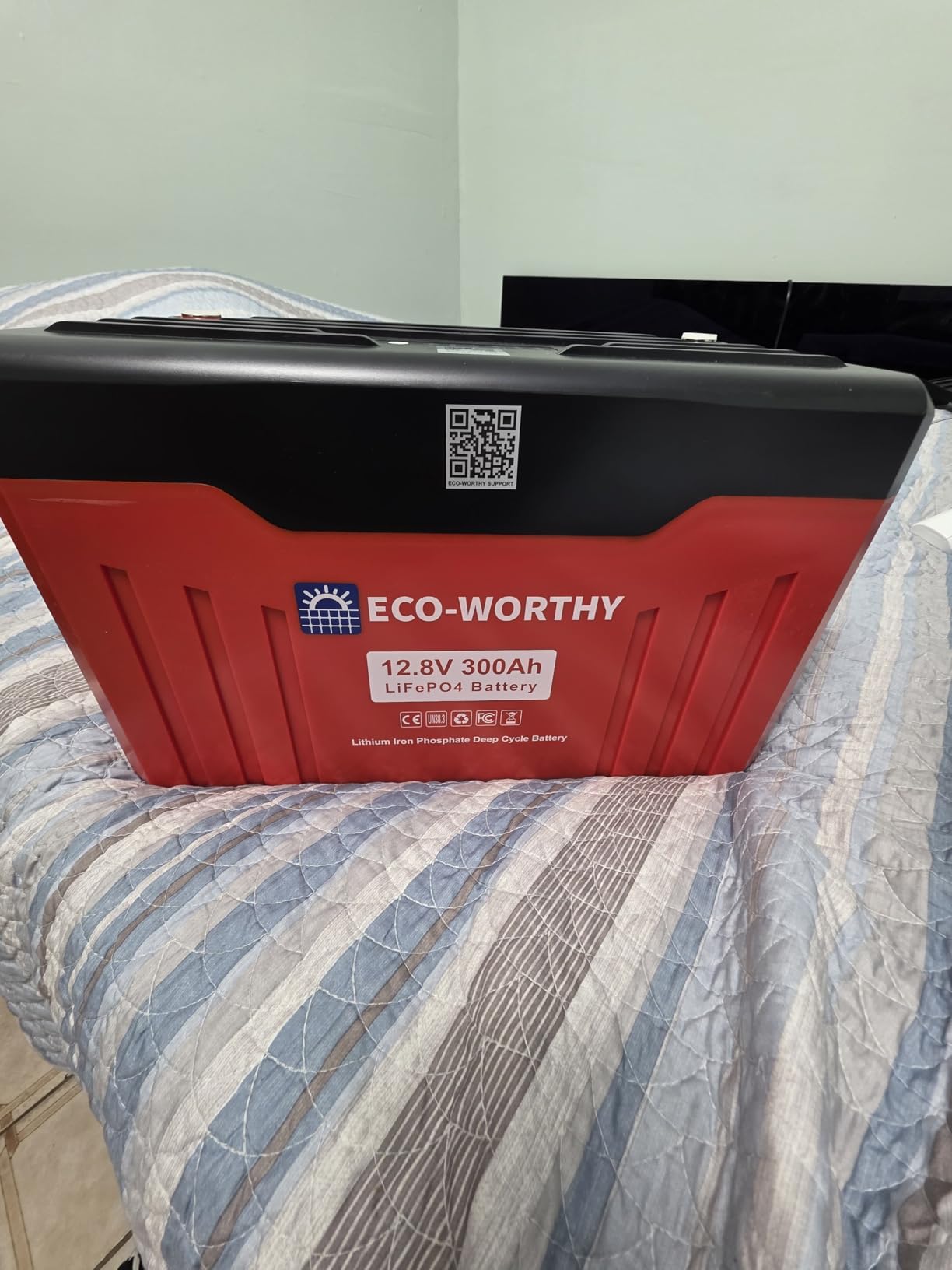 ECO-WORTHY 12V 314AH LiFePO4 Lithium Battery Bluetooth with SOC LEDs, Low Temp Protection, 4019WH, 200A BMS Up to 15000 Deep Cycle for Off-Grid, RV, Solar Power System, Home Backup customer photo 1