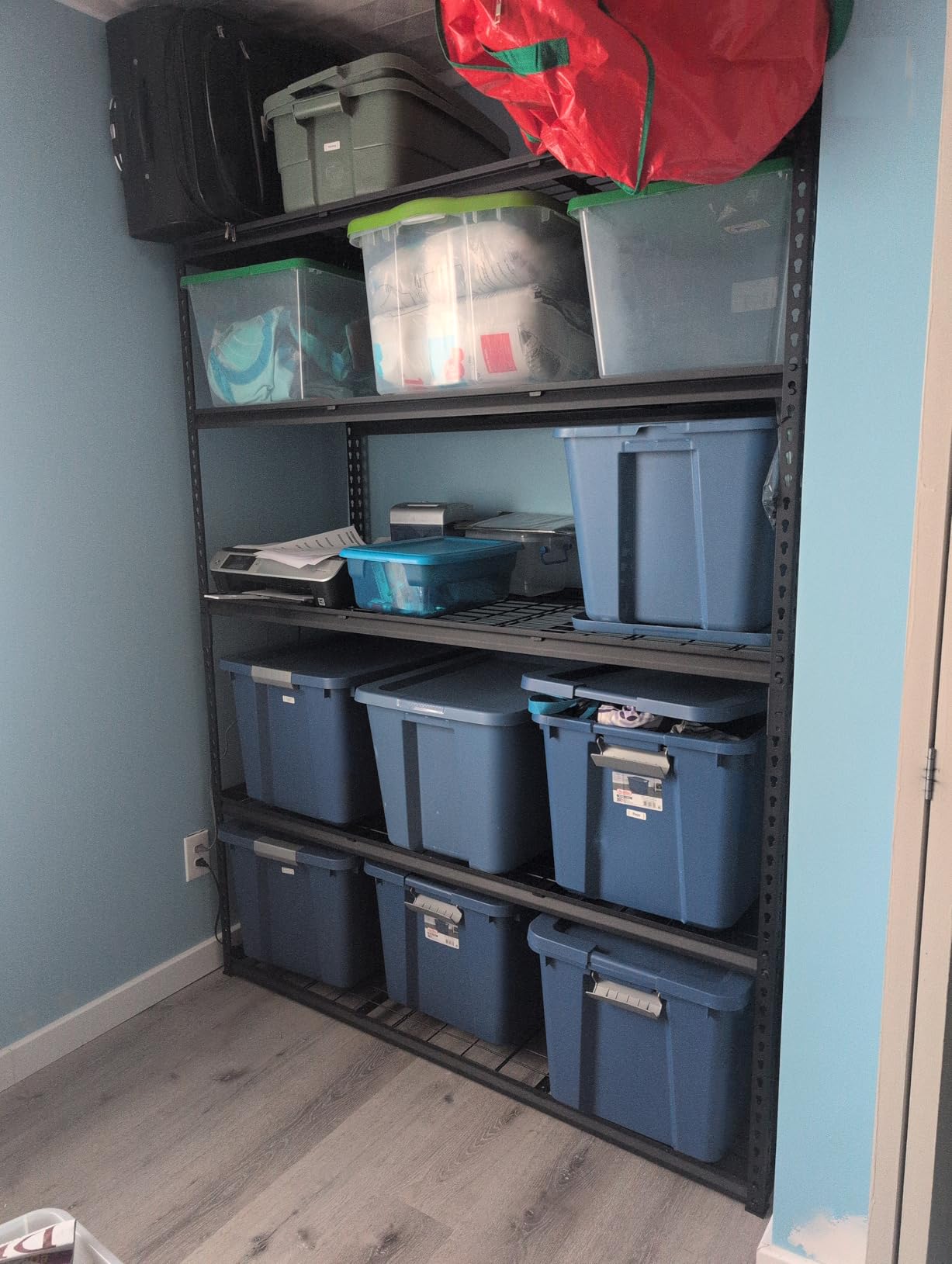 VEVOR Storage Shelves, 3000 lbs, 5 Tier, 24 x 48 x 72 inch Metal Rack Set customer photo 1