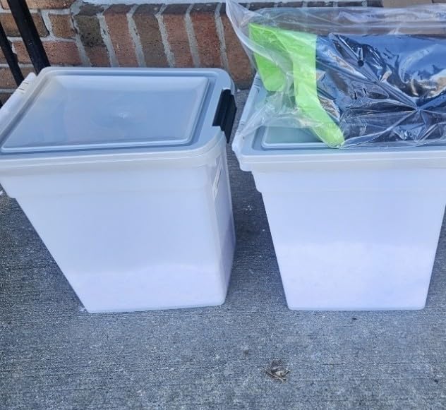 Ice Melt Safer for Concrete, 20 lb Bag Snow Salt, Sidewalk & Driveway Salt customer photo 2