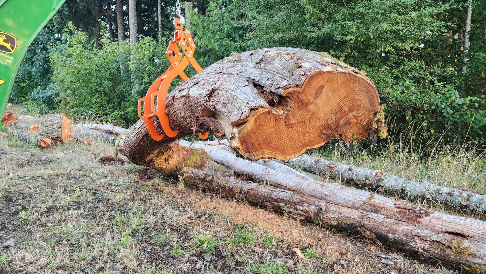 VEVOR 28in Log Lifting Tongs, 4-Claw Log Tongs, Heavy Duty Steel Log Grapple, 1000LBS Lifting Capacity, Swivel Log Graper Timber, Eagle Claw Design, Log Skidding Tongs for Trucks, Tractors, Forklifts customer photo 1