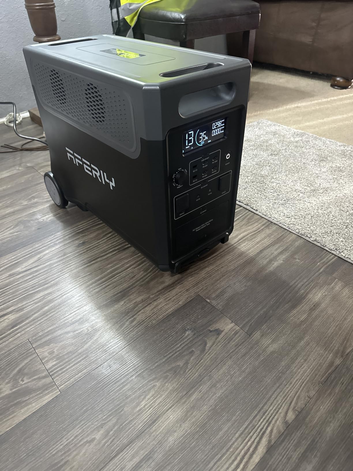AFERIY 3840Wh Portable Power Station, Expandable Solar Generator to 11520Wh | 3600W(Peak 7200W), LiFePO4 Battery, 120V AC Outlets x 5, 2.5H Fast Charge for Home, Outdoor Camping, Power Outage, RV, Emergencies customer photo 2