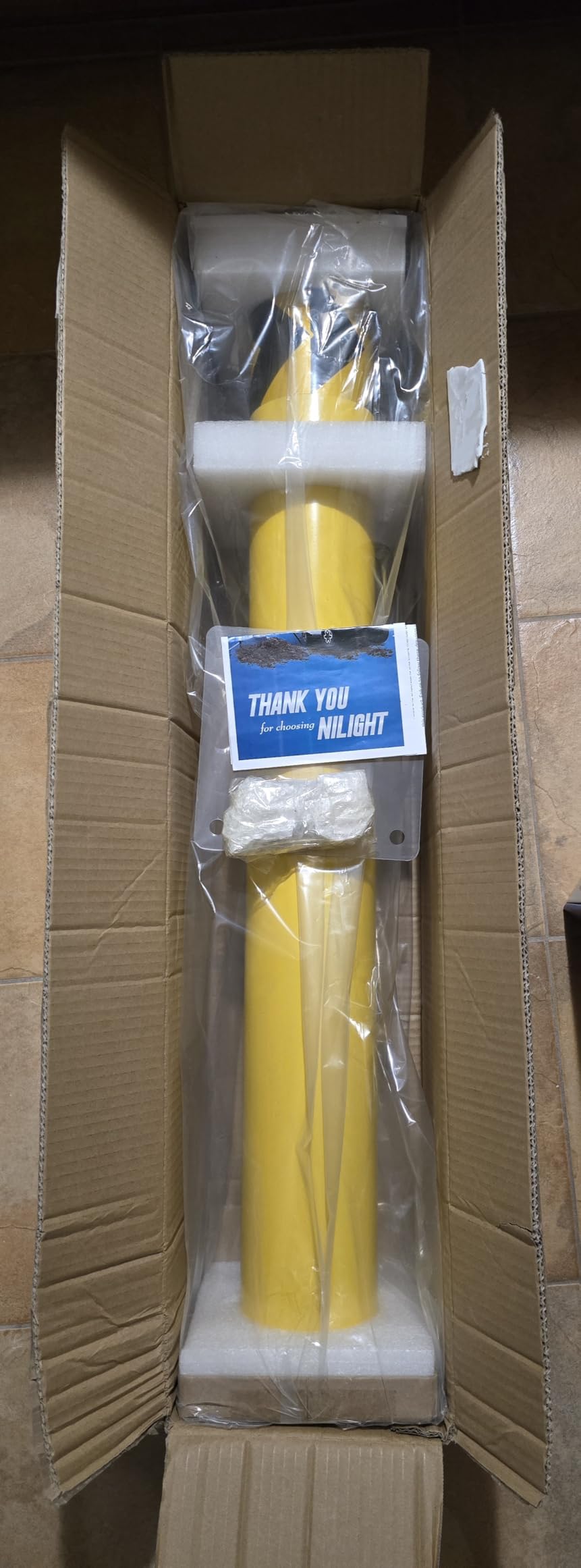 Nilight 48 Inch Steel Safety Bollard Post, High Visibility, 2-Pack customer photo 1