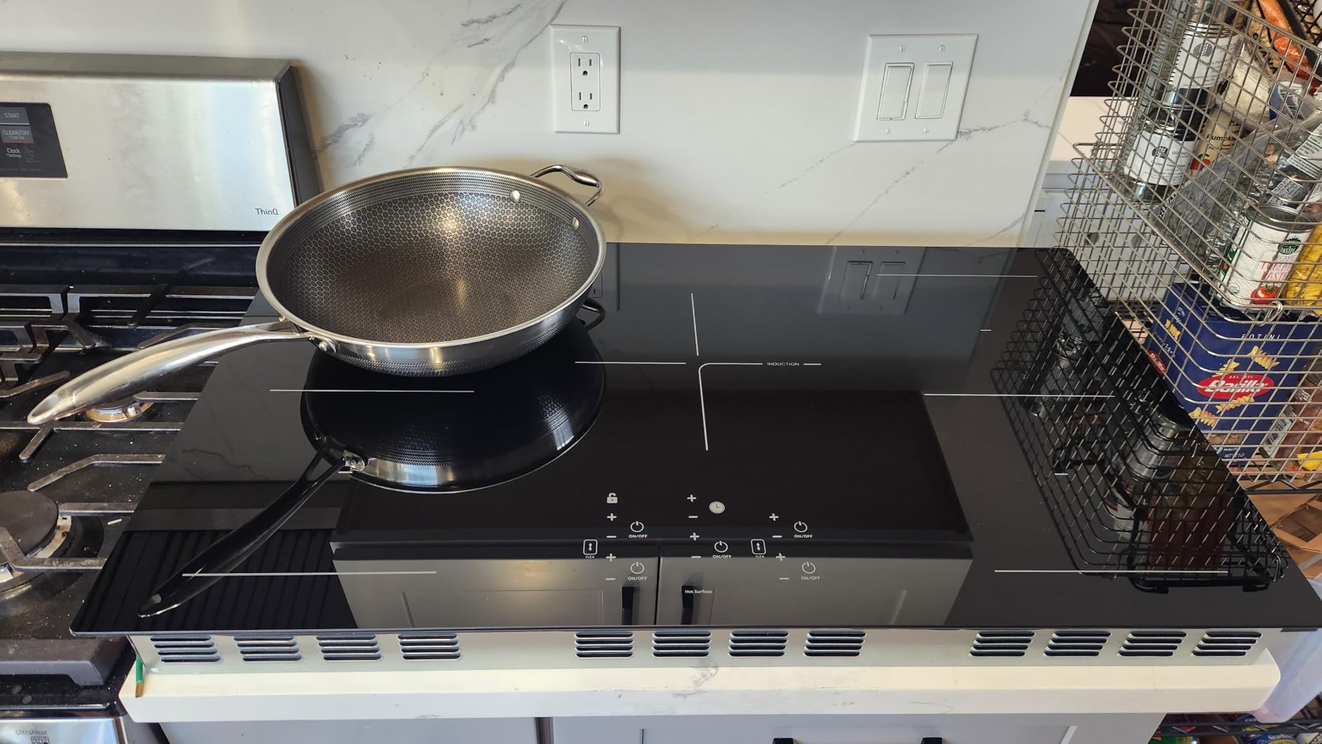 30 Inch Induction Cooktop - 4 Burner Built-In Electric Stove with Bridge-SYNC, Booster, Timer & Child Lock | 9000W 220-240V Hardwired, Black Glass Top customer photo 2