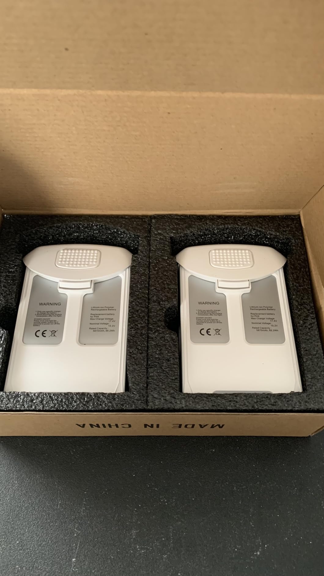 Phantom 4 Battery 2 Pack, 5870mAh 15.2V Intelligent Flight Drone Replacement Battery for DJI Phantom 4/4 Advanced/4 Pro/ 4 Pro V2.0/4 RTK customer photo 2
