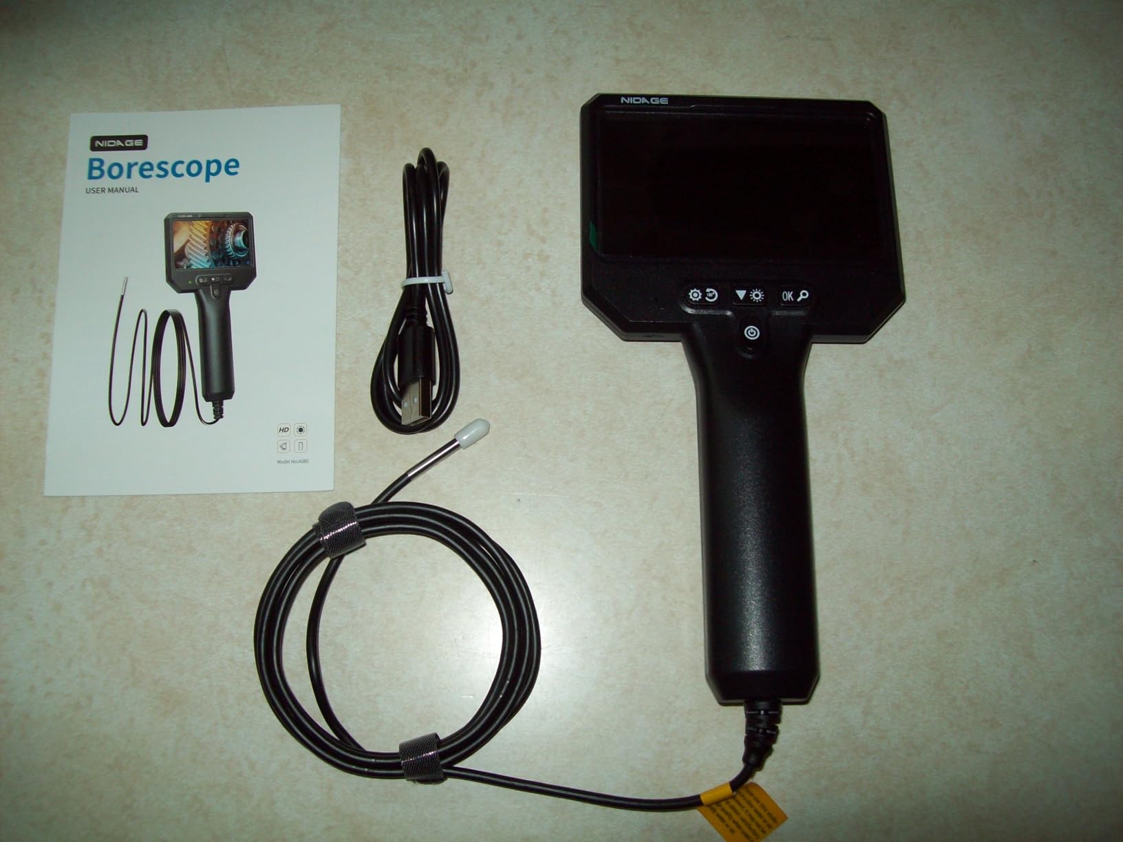 3.9mm Endoscope Camera with Light, 1920P HD Borescope Inspection Cam customer photo 2