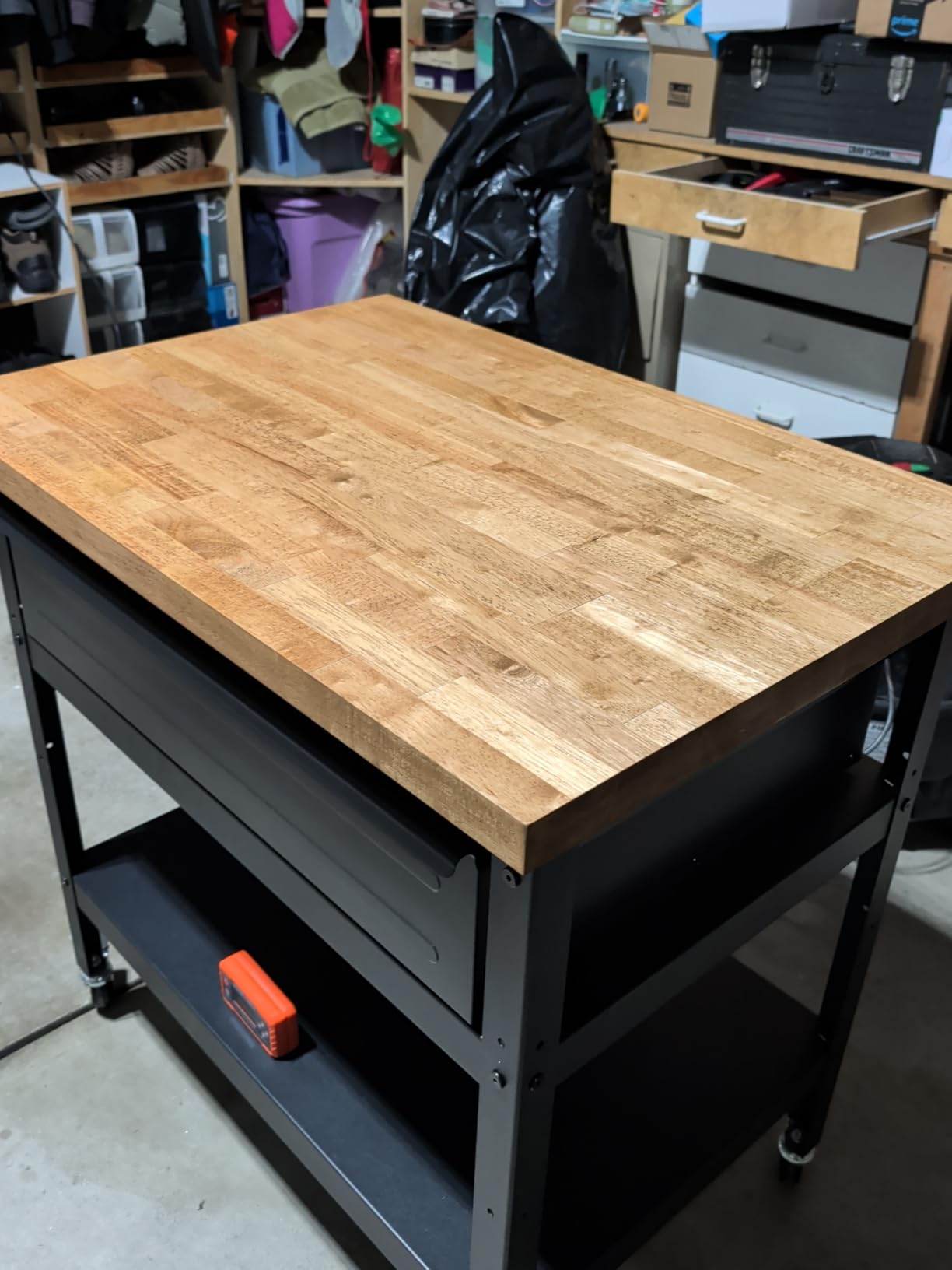 36''L x 25''W x 1.5''Th Hevea Solid Wood Butcher Block Countertop, Butcher Block Table Top for DIY Washer Dryer/Island/Kitchen Countertop (Unfinished) customer photo 1