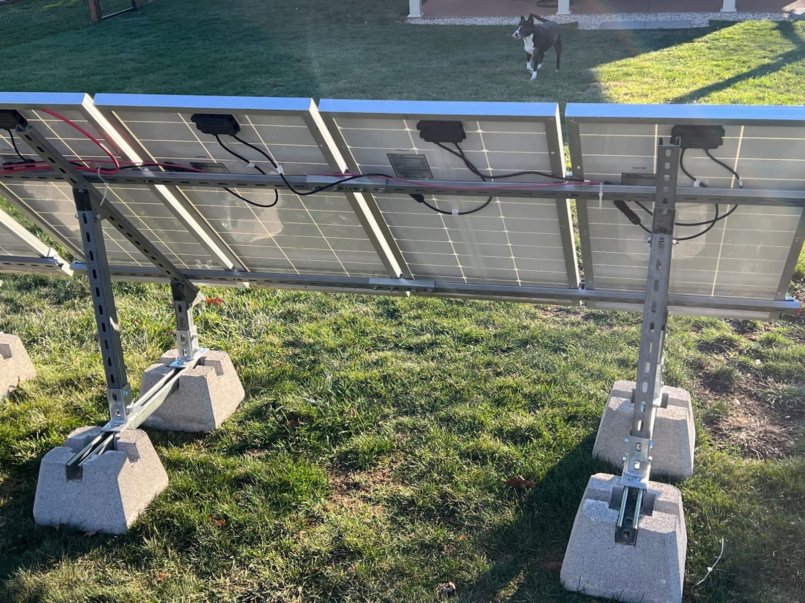 ECO-Worthy Solar Ground Mount Adjustable Solar Panel Mounting Brackets | 2 Sets for 4pcs 200W/3pcs 300W/2pcs 400W Panels, Ideal for Large-Scale Installations, Sites and Farms customer photo 2