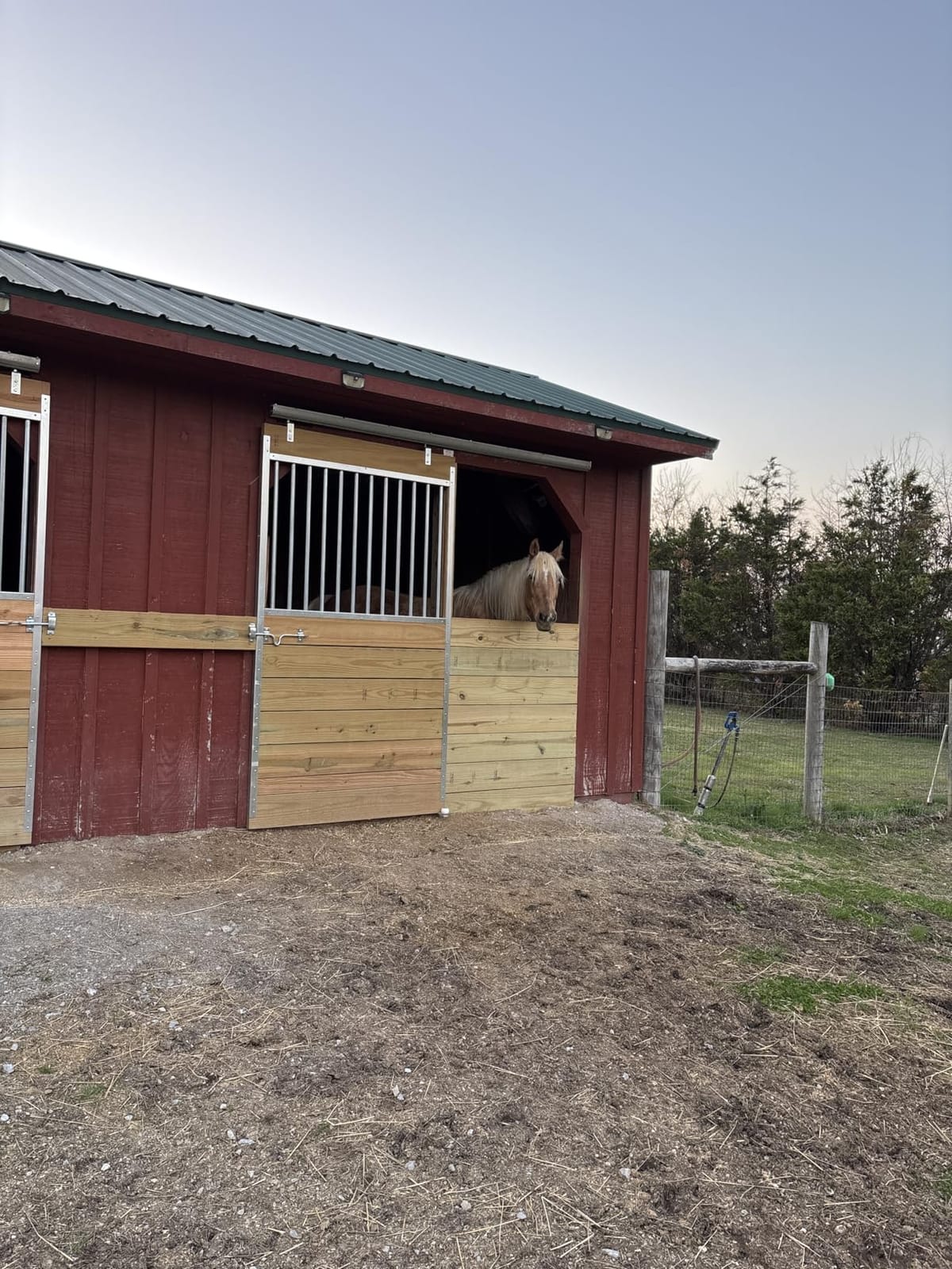 Galvanized Horse Stall Door with Sliding Track and Secure Hardware for Horses customer photo 2