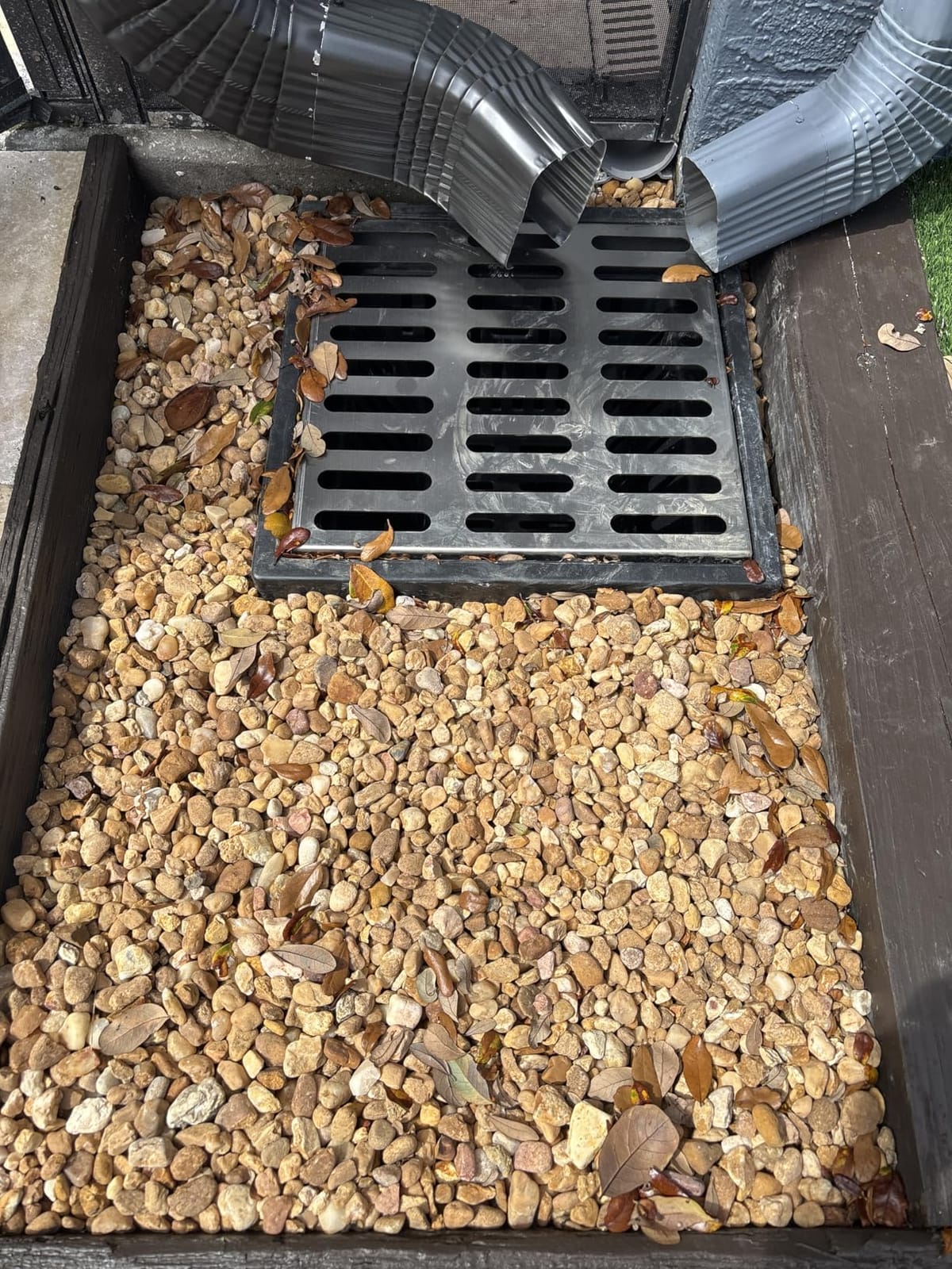 18x18x15 in. Catch Basin with 304 Stainless Steel Grate | Large Capacity French Drain Debris Basket Without Reserved Hole DIY Anti Corrosion Patio Downspout Commercial customer photo 1