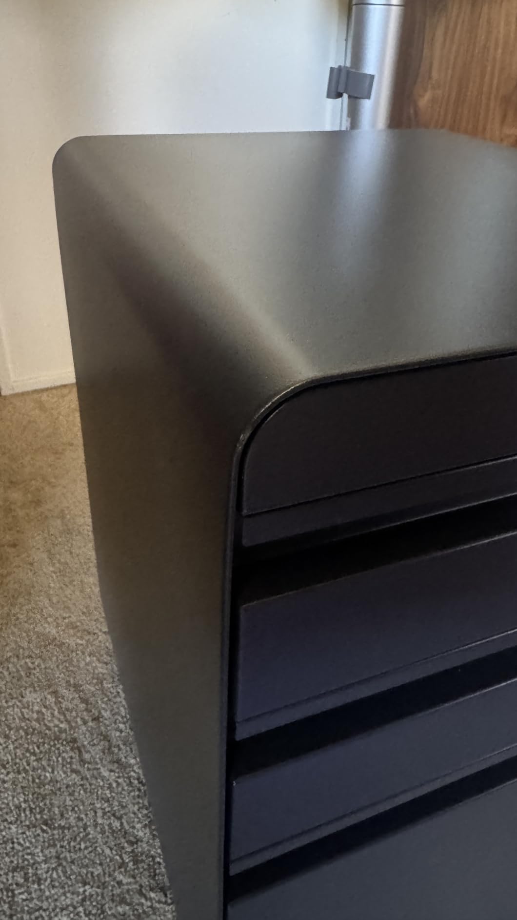 Dripex 3 Drawer Metal Rolling File Cabinet Under Desk Filing Cabinet Grey customer photo 1