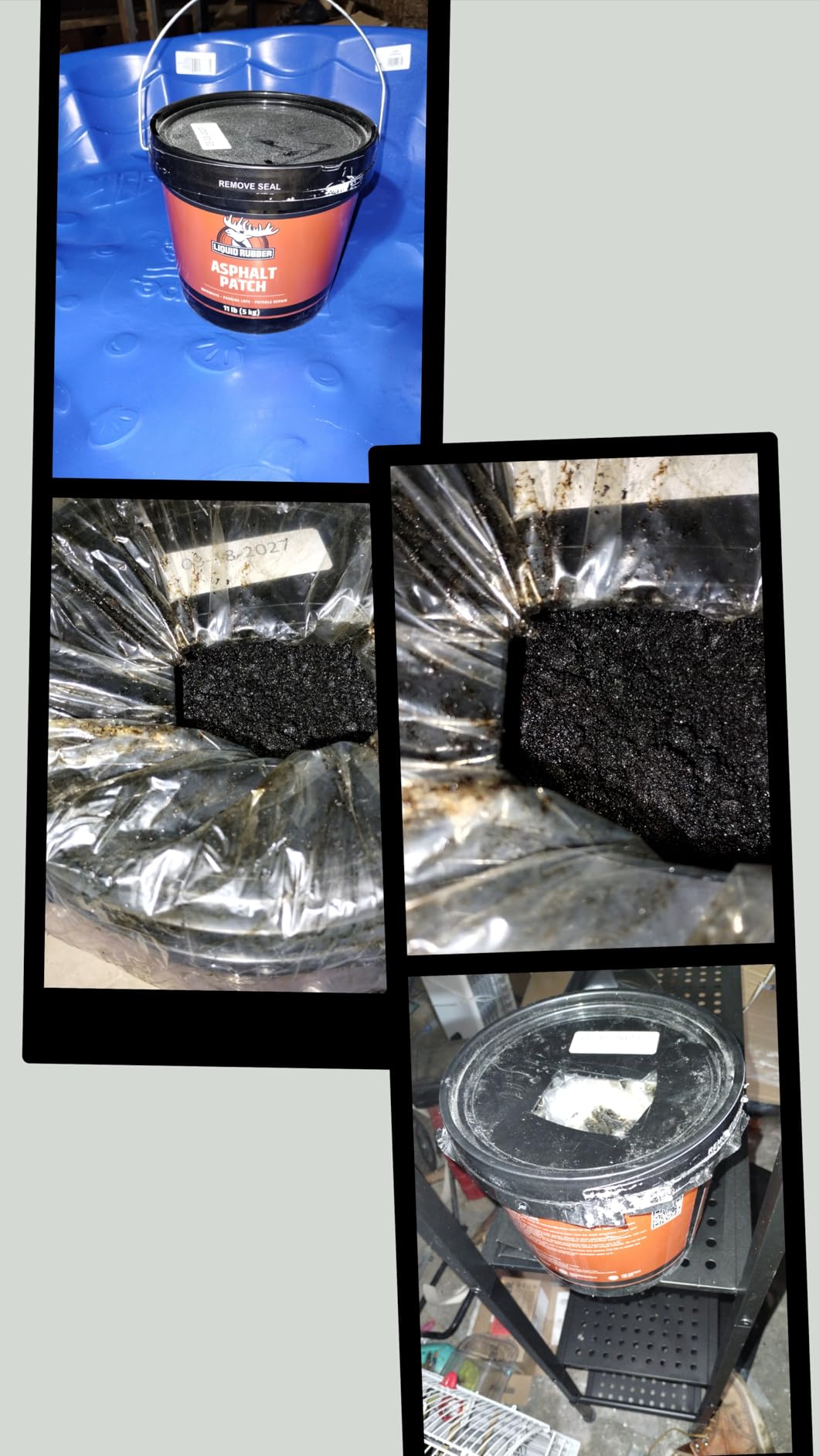 Cold Patch Asphalt Repair for Potholes & Driveways 11lb by Liquid Rubber customer photo 1