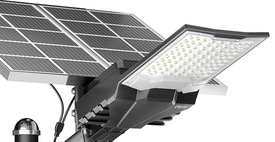 Ofuray OL-18000W Solar Street Lights Outdoor,Parking Commercial Lot Light customer photo 1