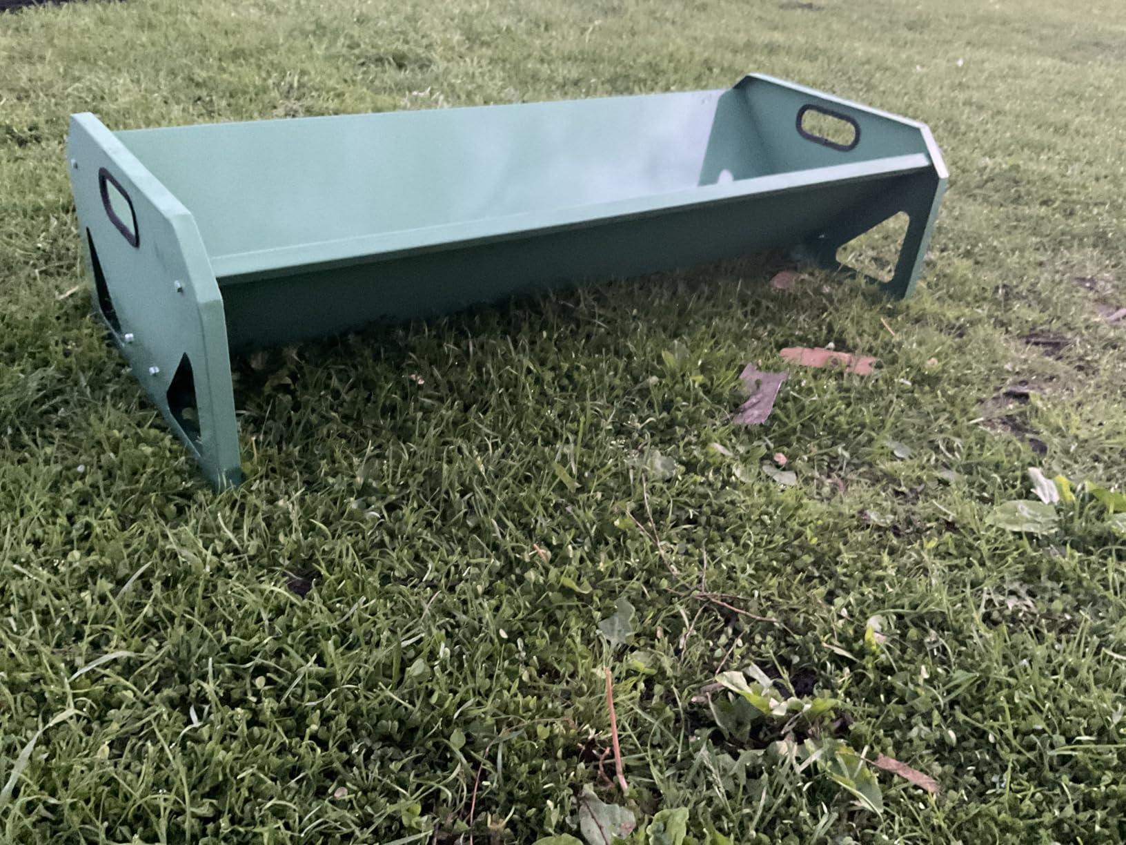 [New Upgrade] Stainless Steel Goat Feeder 45 Inch, Heavy Duty Large Capacity Feed Trough, Thickened Livestock Feeder, Easy to Clean, for Goats, Sheep, Horses, Cattle, Alpacas customer photo 2