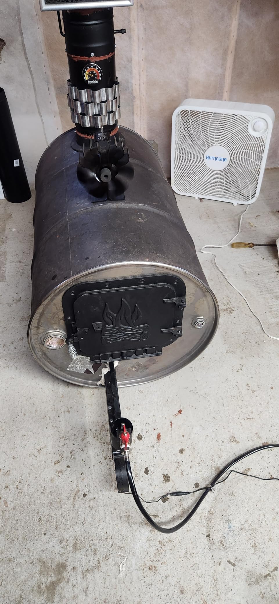 Waste Oil Burner 25 kW for Heating (550mm(21.65)) customer photo 1