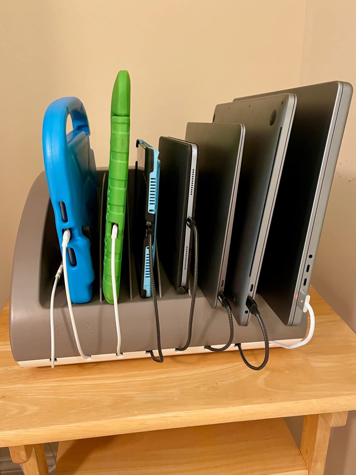 POCHAR 10-Device Open Charging Station for Chromebooks, iPads & Tablets customer photo 1