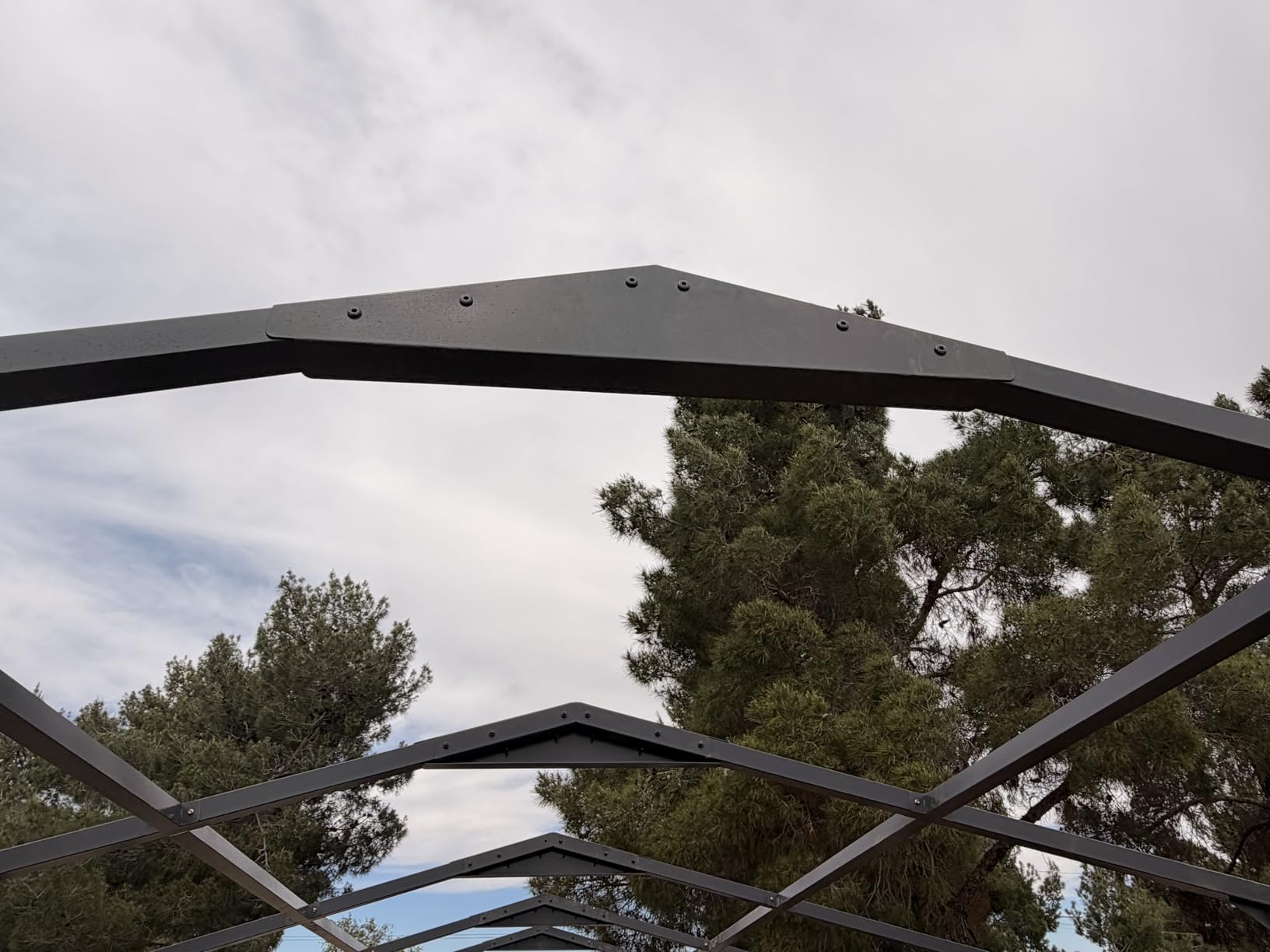 Military-Grade Metal Carport 12x20 FT, Heavy- Duty Galvanized Steel Roof customer photo 1