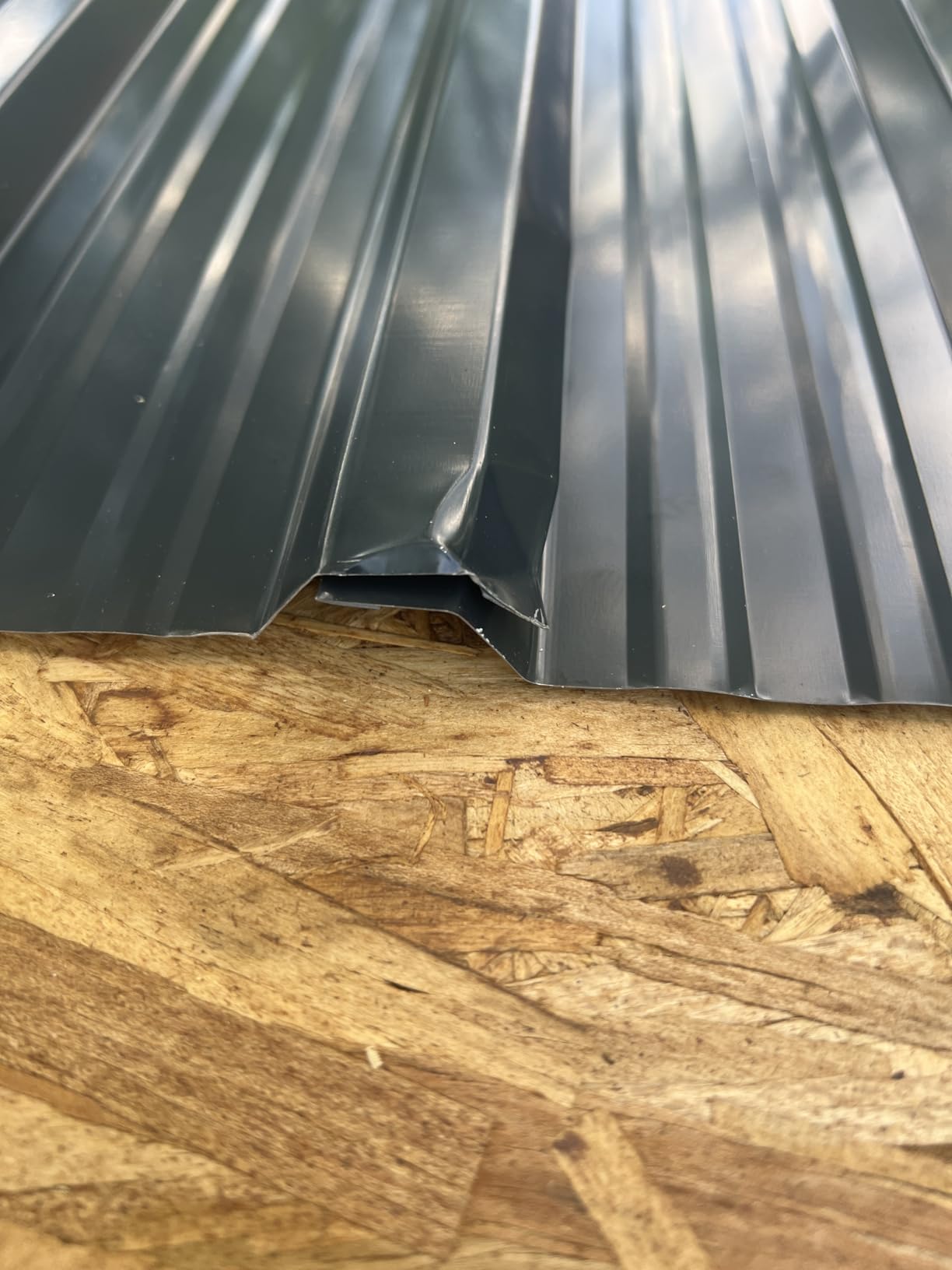 Metal Roofing Panels - 20 Pcs Waterproof Heavy Duty Metal Roof Panels Galvanized Steel Corrugated Tin Roof Panel for Carports Tool Sheds Patio Porch Pergola, Easy to Install Black, 42.52x17.7in customer photo 1