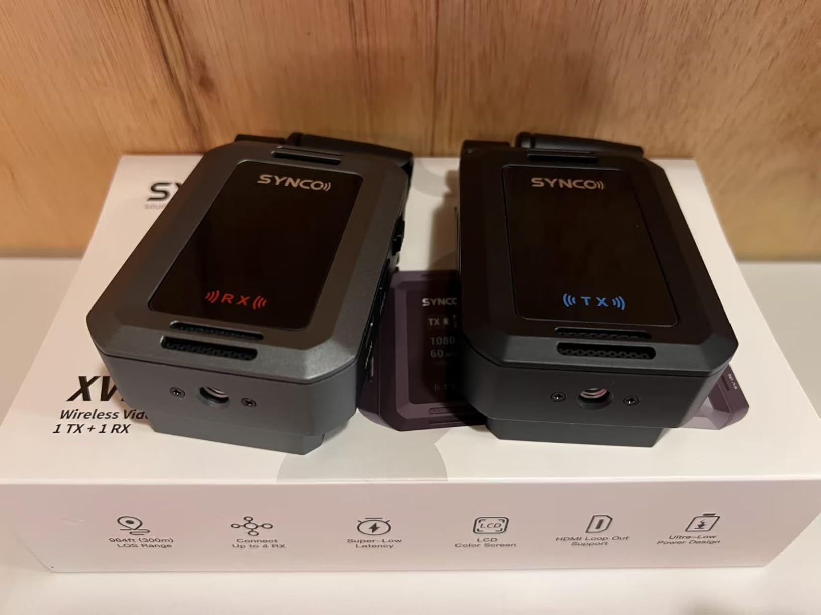 SYNCO Wireless HD Video Transmission and Receiver System Extender(1TX+1RX) | Crisp 1080P 60FPS, 0.04s Latency, 984FT Range, 2W Low Power, 119g Portable for full HD Streaming from DSLR, Laptop, TV Box customer photo 2
