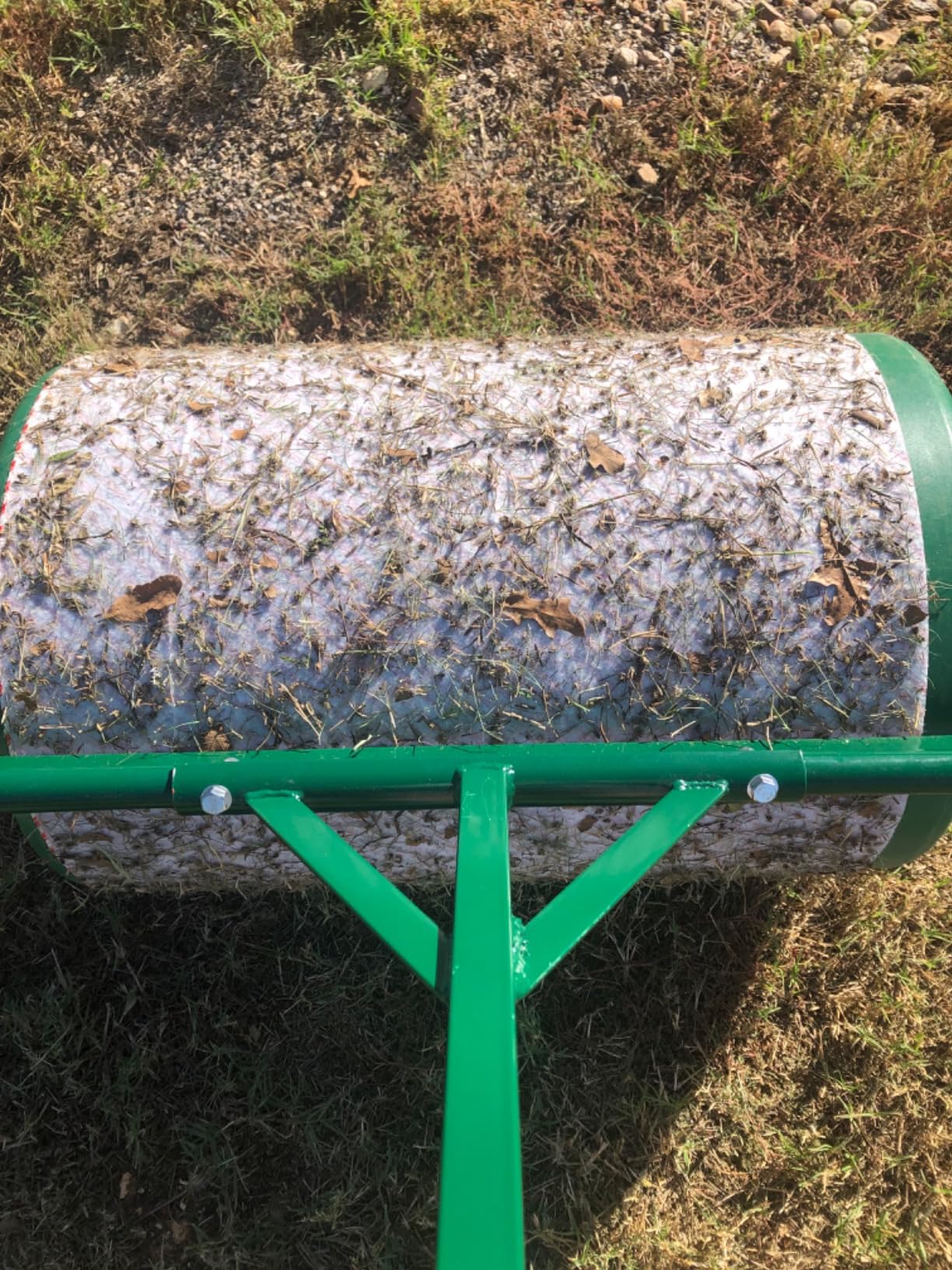 Landzie - Lawn Roller 36 Inch, Water Filled Poly Sod Roller customer photo 2