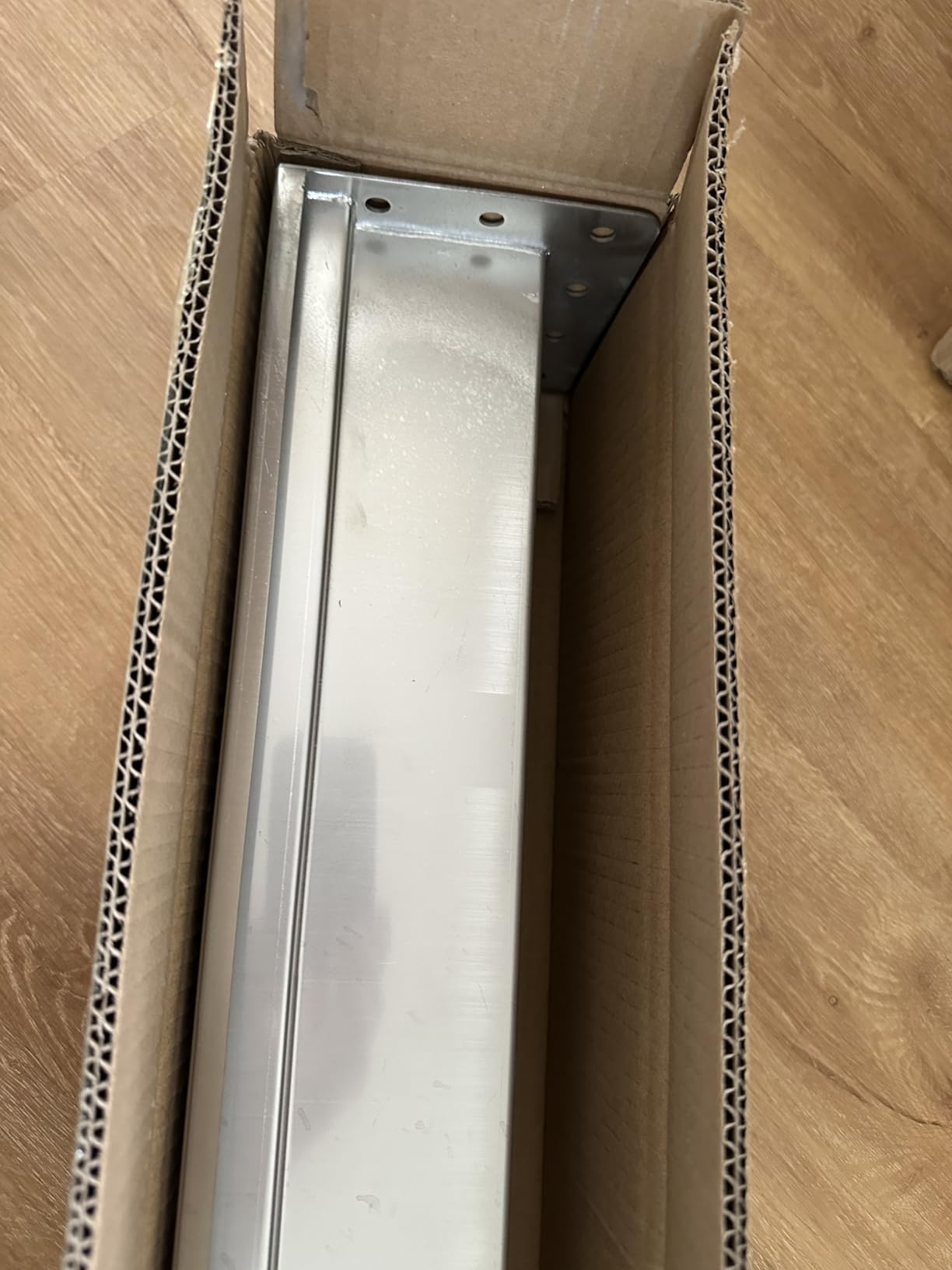 304 Stainless Steel Trench Drain and Grate 39.4x5.9x5.5 in, B125 Class | with Galvanized Steel Grate, Heavy-Duty Channel Drain System for 3'' Pipe, Channel Drain Kit for Driveway, Outdoor, Yard, Garage customer photo 2