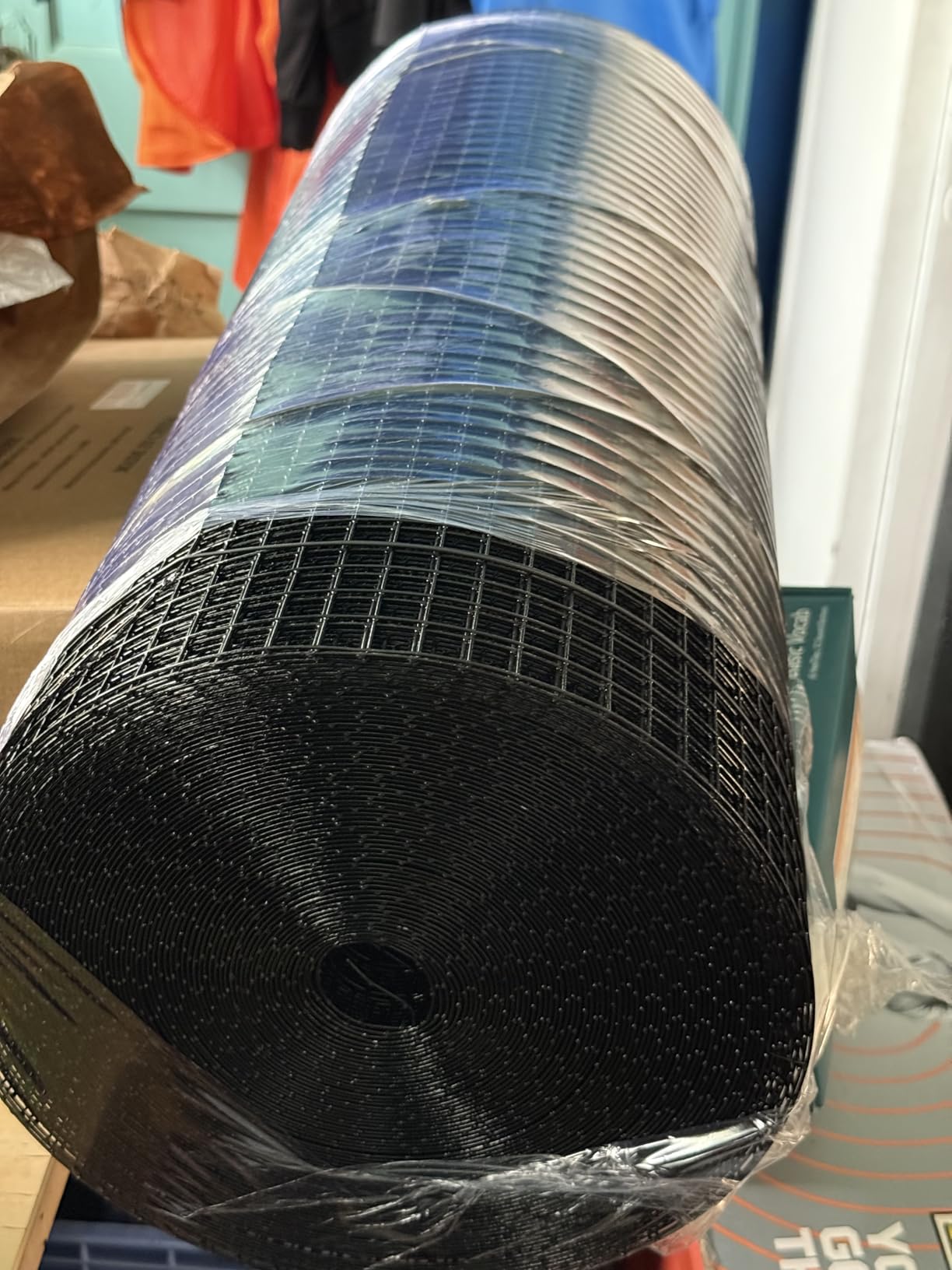 Black Hardware Cloth 1/2 in. x 4 ft. x 50 ft. 19-Gauge | Vinyl Coated Chicken Wire Mesh Roll, Welded Wire Fencing, Garden Fence, Tree Guard customer photo 2