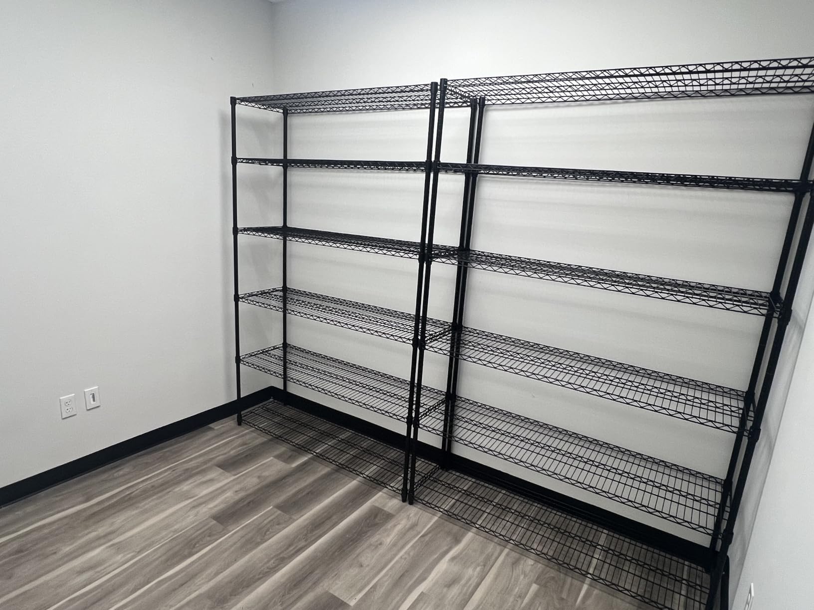 reibii 6-Tier Heavy Duty Wire Shelving Unit, 3840LBS Storage Shelf Rack | 3840 lbs capacity, commercial grade, 25mm steel rods, 3 reinforcing posts/layer, powder-coated, rust-proof, tool-free assembly customer photo 2