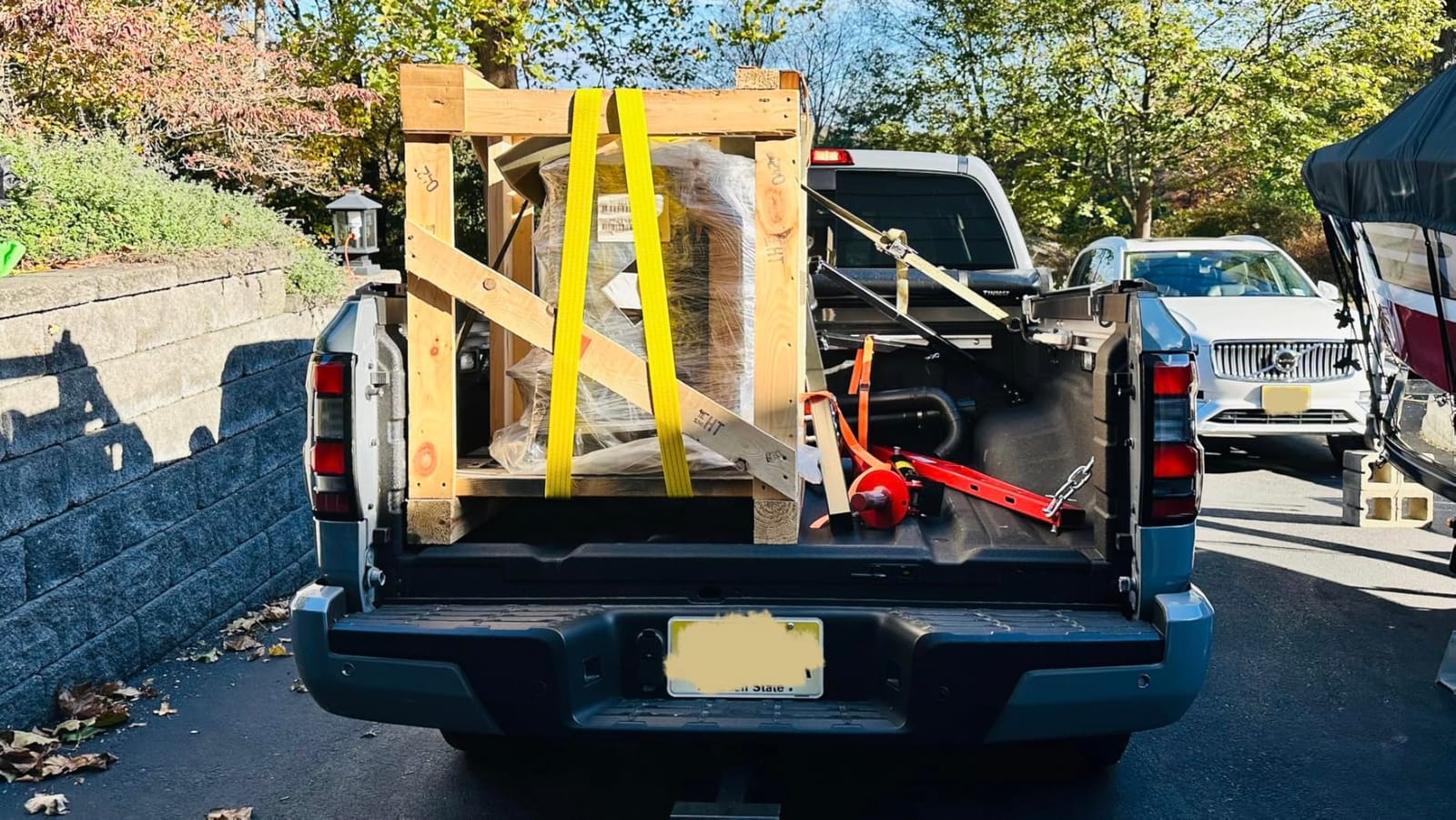 CAMMOO Truck Crane, 1000 lb Receiver Hitch Hydraulic 360 Swivel, Yellow customer photo 2