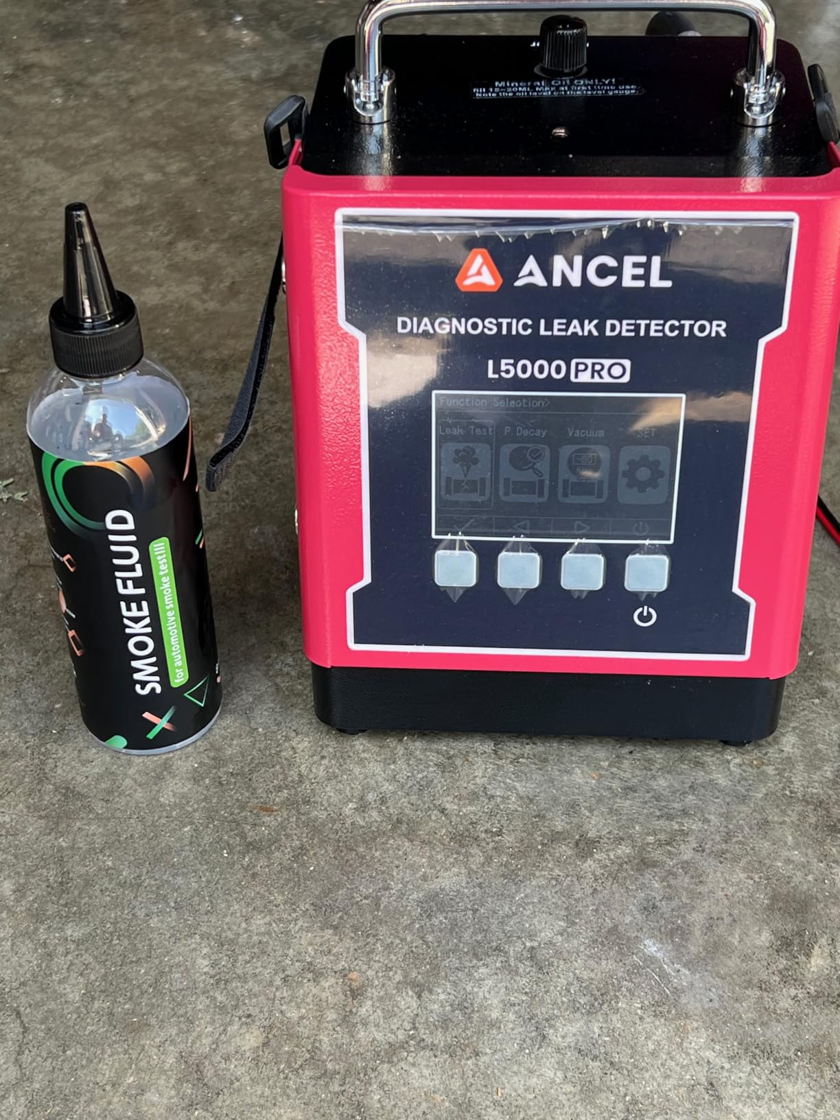 ANCEL L5000 PRO Automotive Smoke Machine, Pressure Decay & Vacuum LeakTest customer photo 2