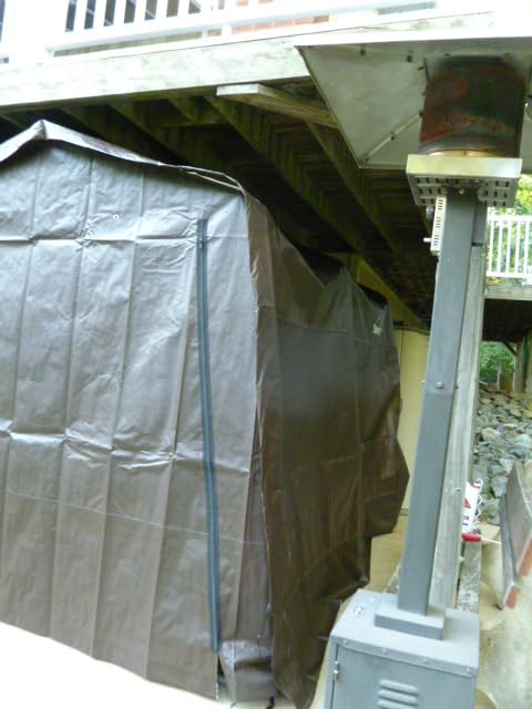 ShelterLogic 12' x 12' x 8' 3-in-1 Outdoor Loafing Shed Animal Shelter with Waterproof Cover, All-Weather Outdoor Storage Shed for Animals, Agriculture, and Farm Equipment, Brown customer photo 2