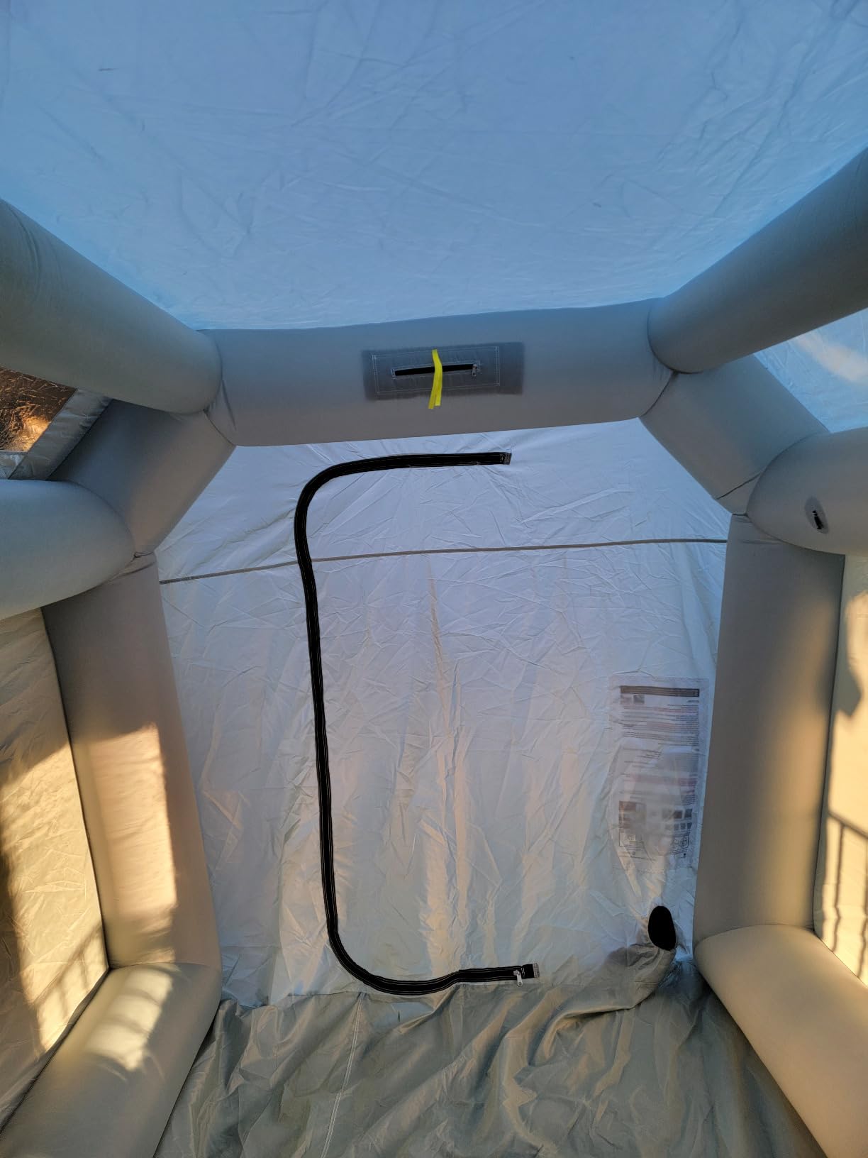 Inflatable Paint Booth Tent - Powerful Blower & Air Filtration System Included - Portable Inflatable Spray Booth for Auto Parts, Motorcycle, Bicycle Painting - Easy Setup customer photo 2